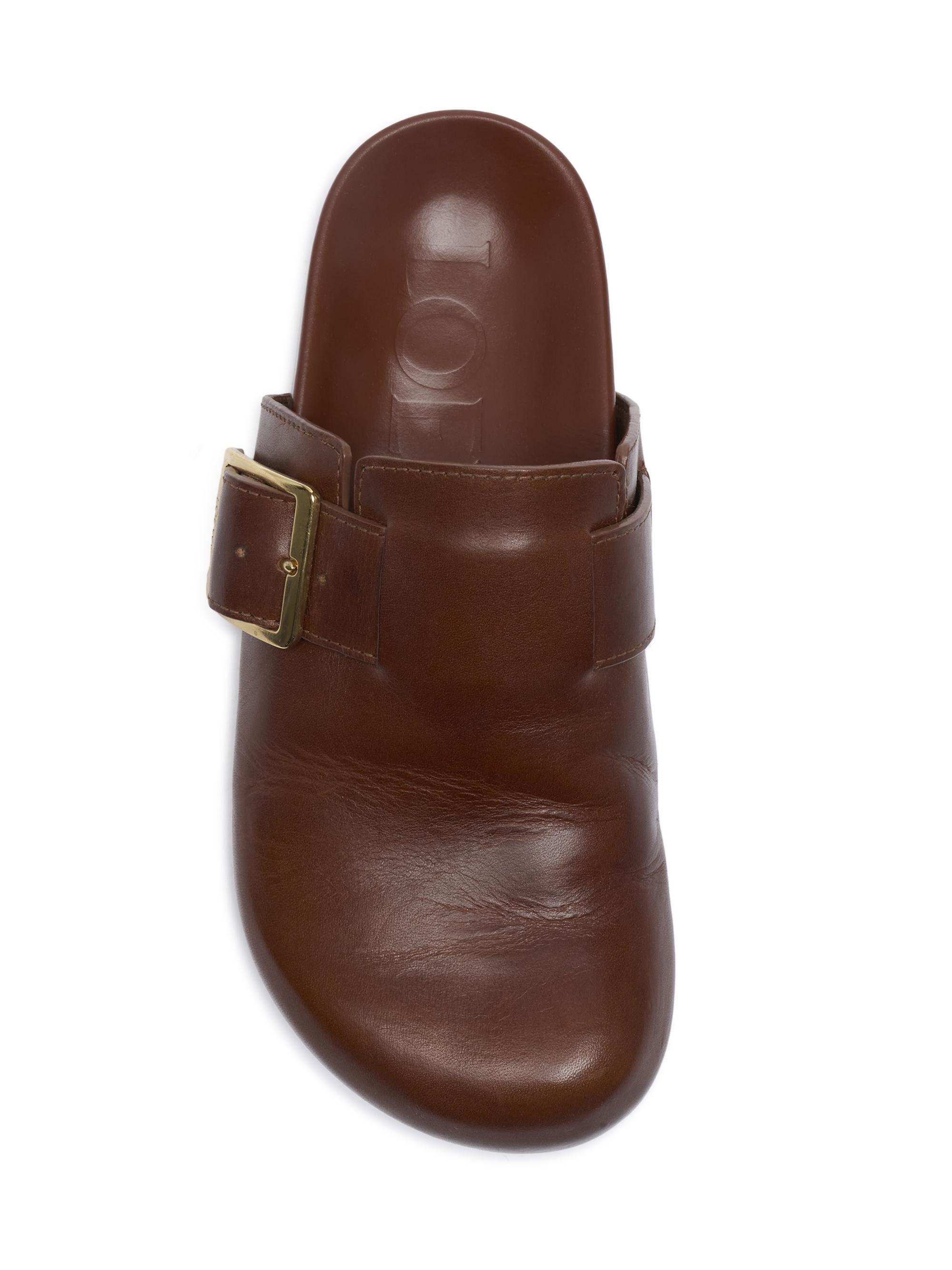 LOEWE Women's Ease Buckle Leather Mules | Saks Fifth Avenue