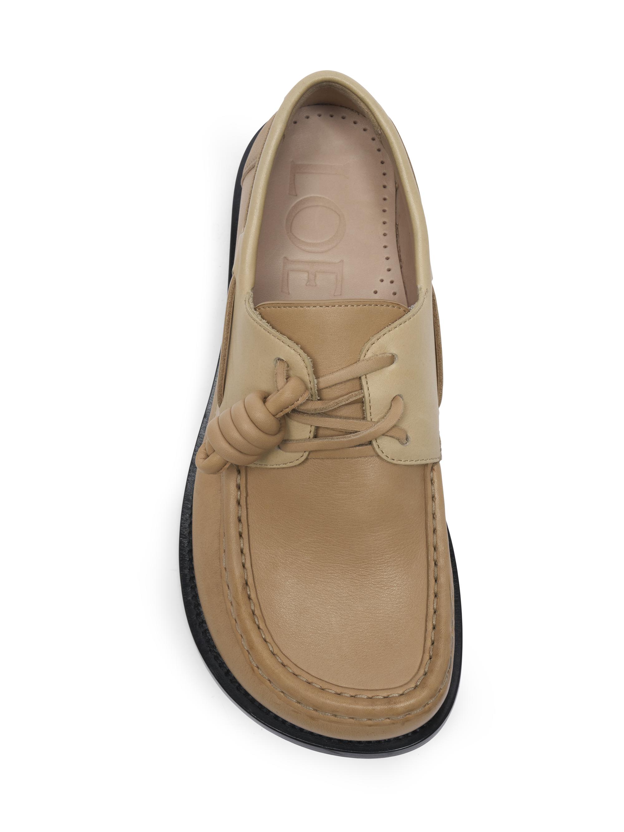 LOEWE Campo Leather Boat Shoes | Saks Fifth Avenue