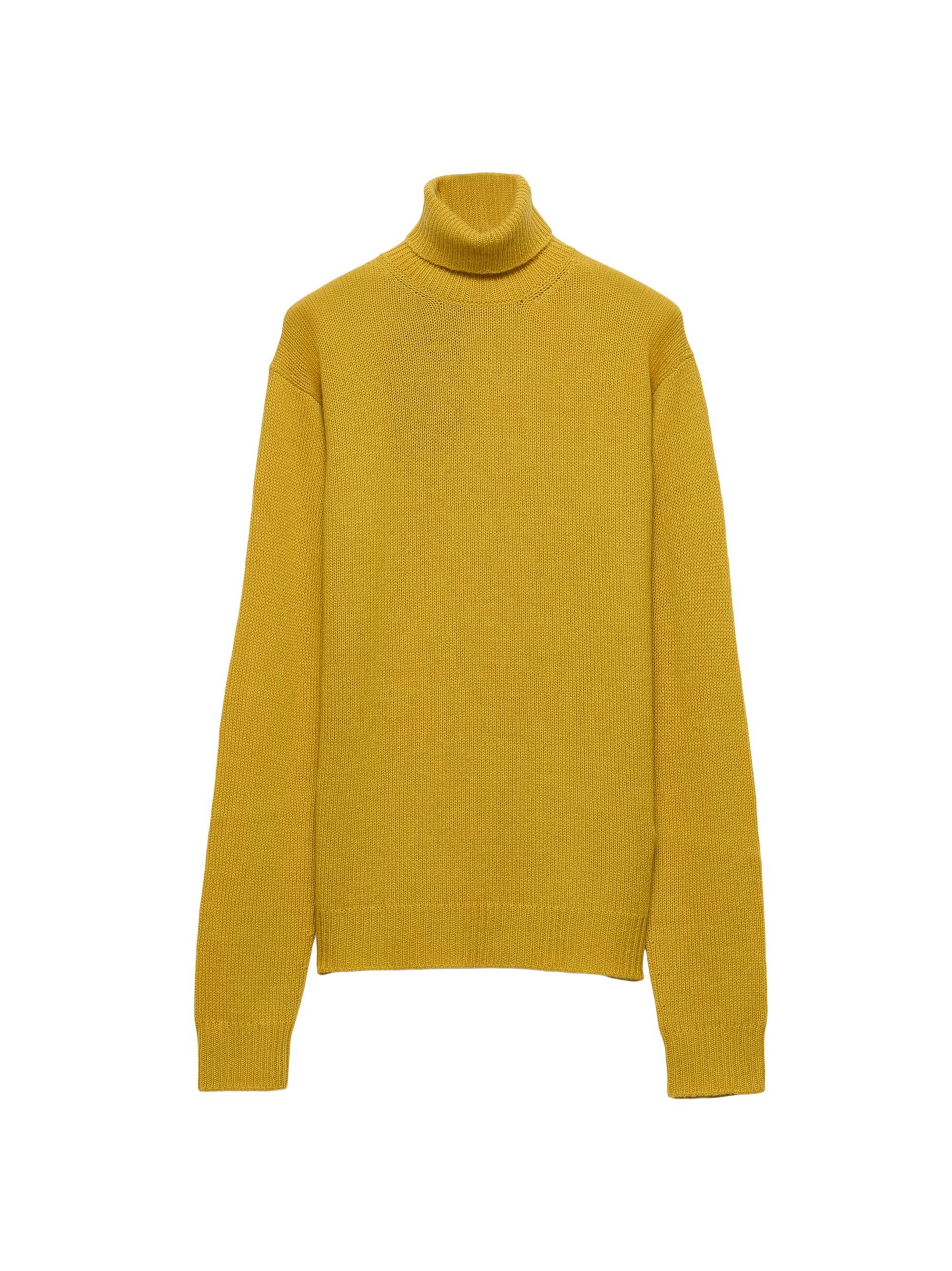 Prada Men's Cashmere Turtleneck Sweater - Yellow