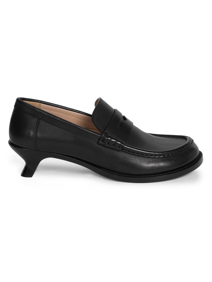 LOEWE Campo Flap-Back Leather Loafers | Saks Fifth Avenue