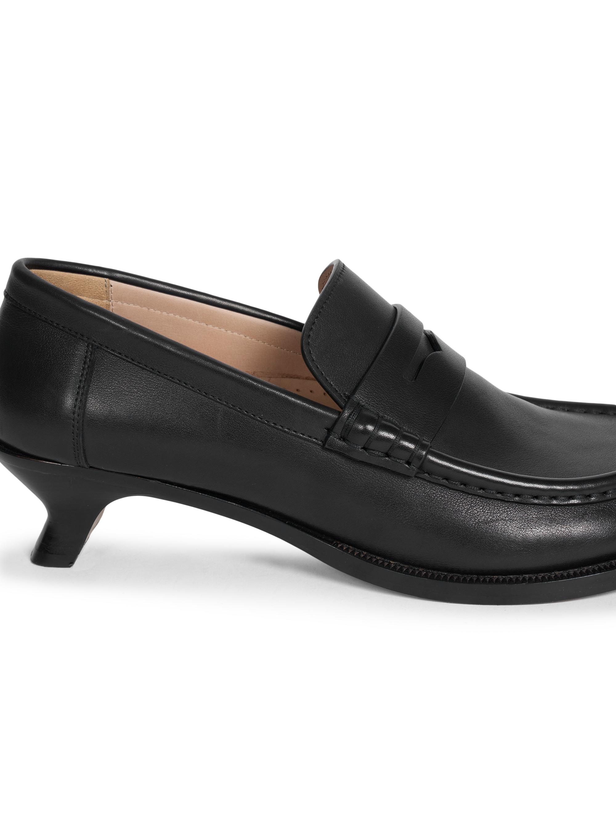 LOEWE Campo Flap-Back Leather Loafers | Saks Fifth Avenue