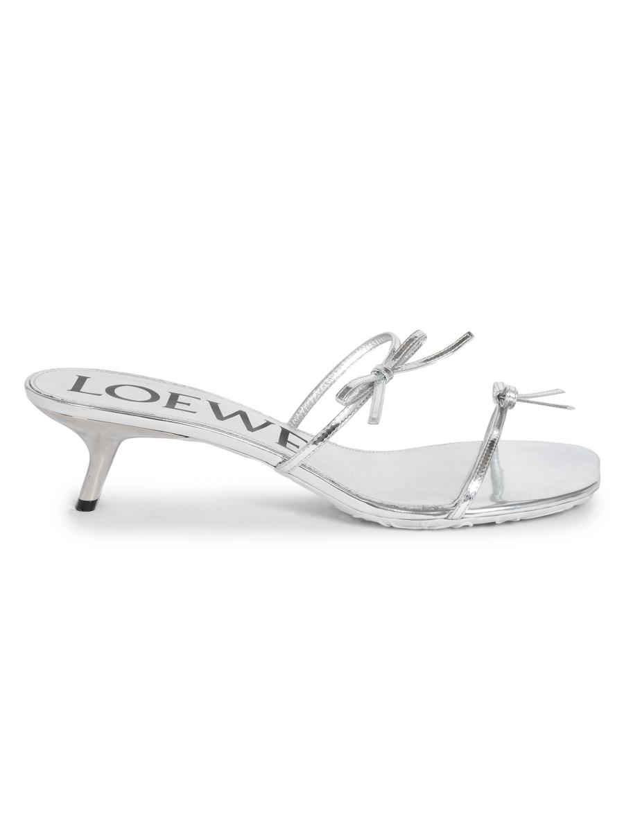 LOEWE Petal Bow Leather Sandals | Saks Fifth Avenue
