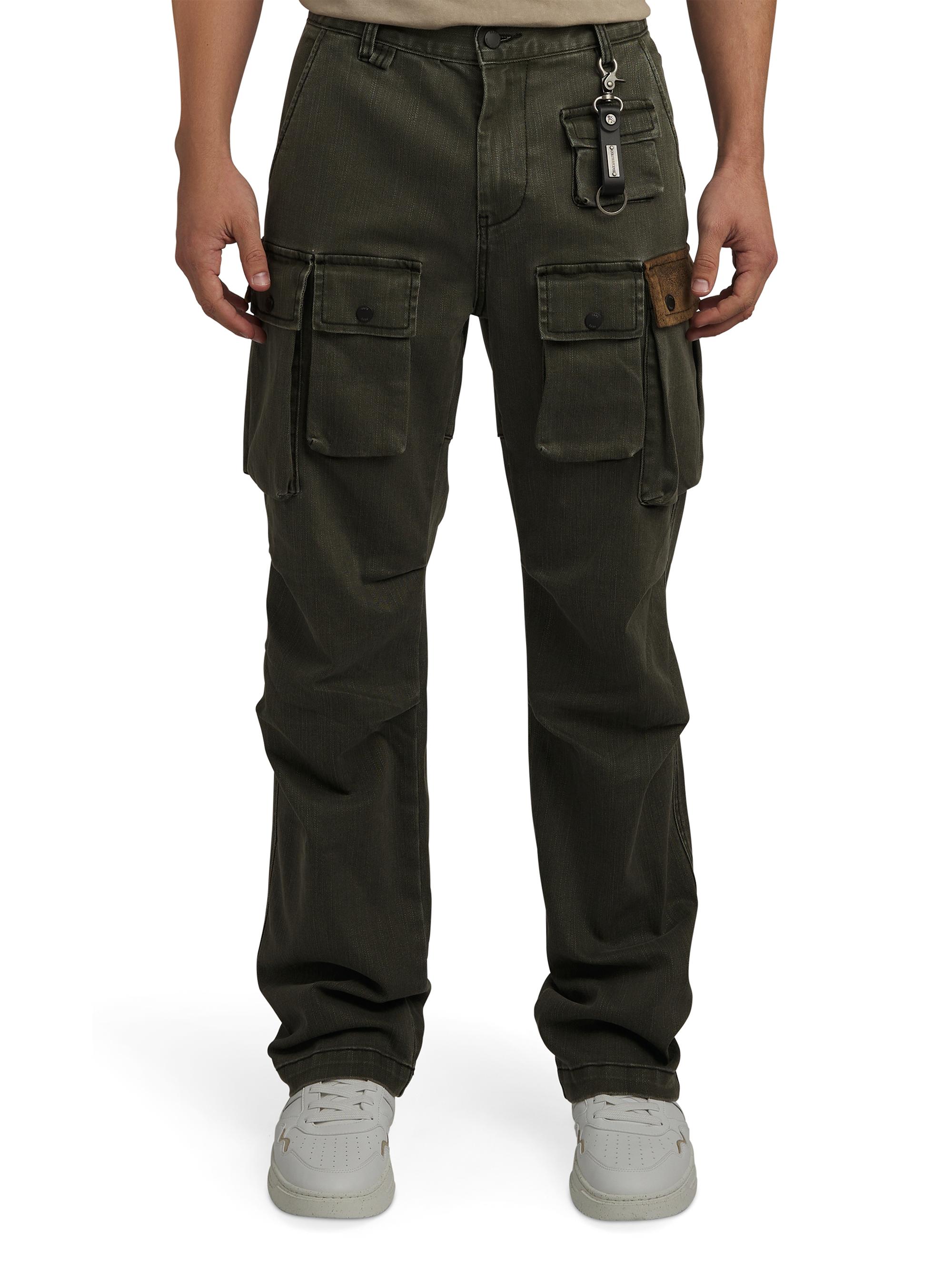 Prps Men's Reflex Cargo Pocket Jeans - Olive