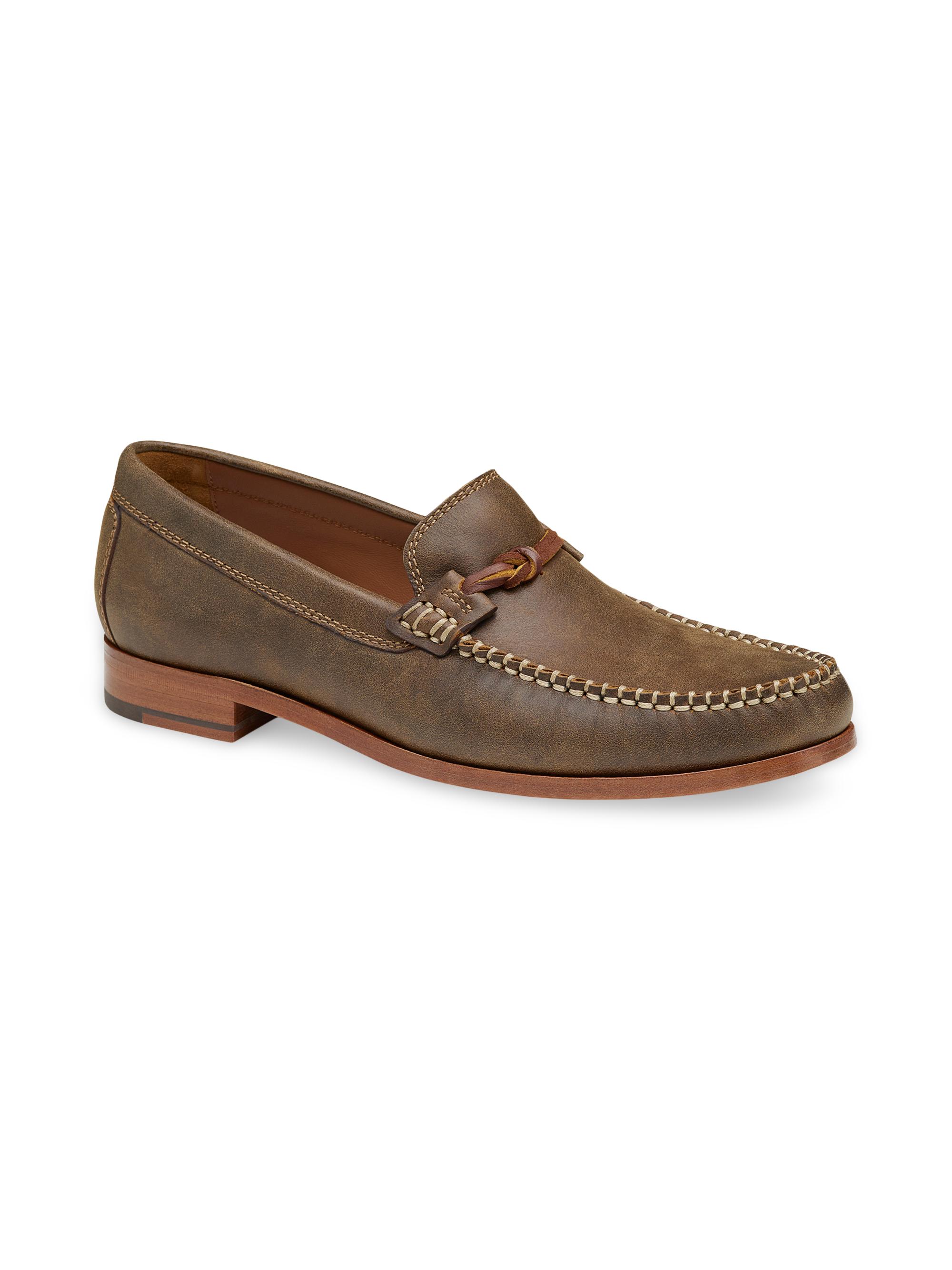 Johnston & Murphy Men's Baldwin Leather Loafers - Brown