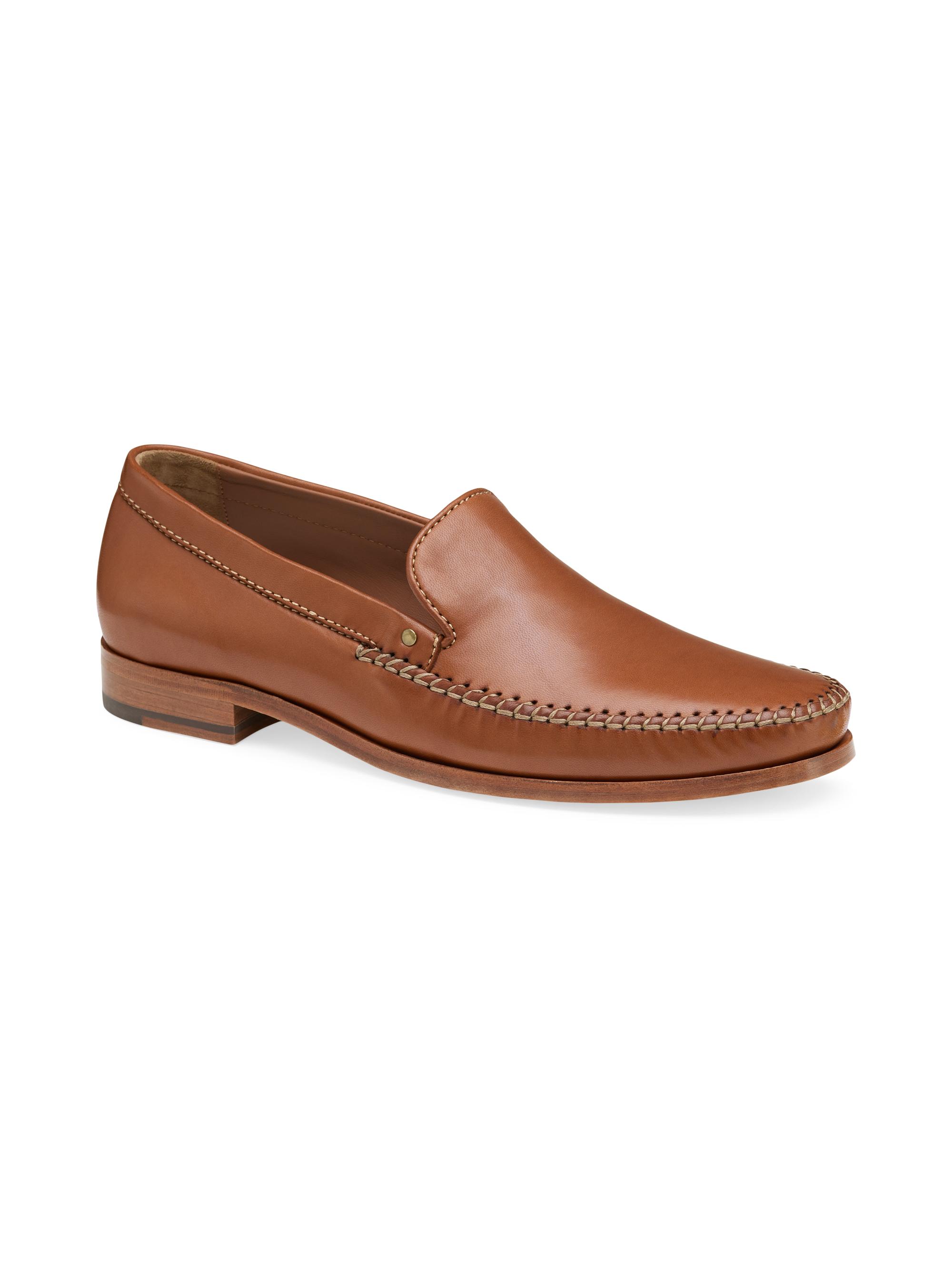 Johnston & Murphy Men's Baldwin Leather Loafers - Cognac