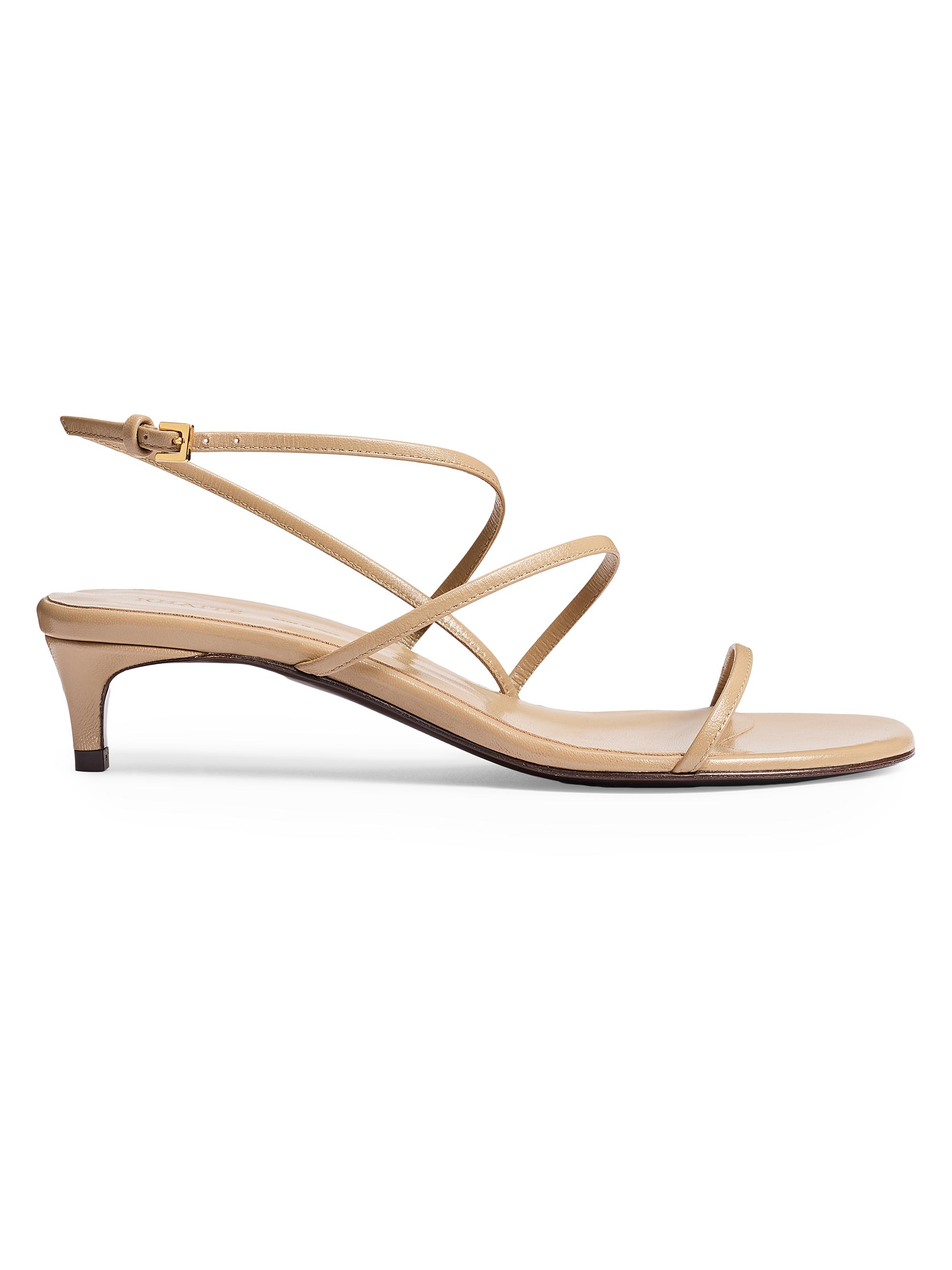Khaite Loop Strappy Leather Sandals | Saks Fifth Avenue