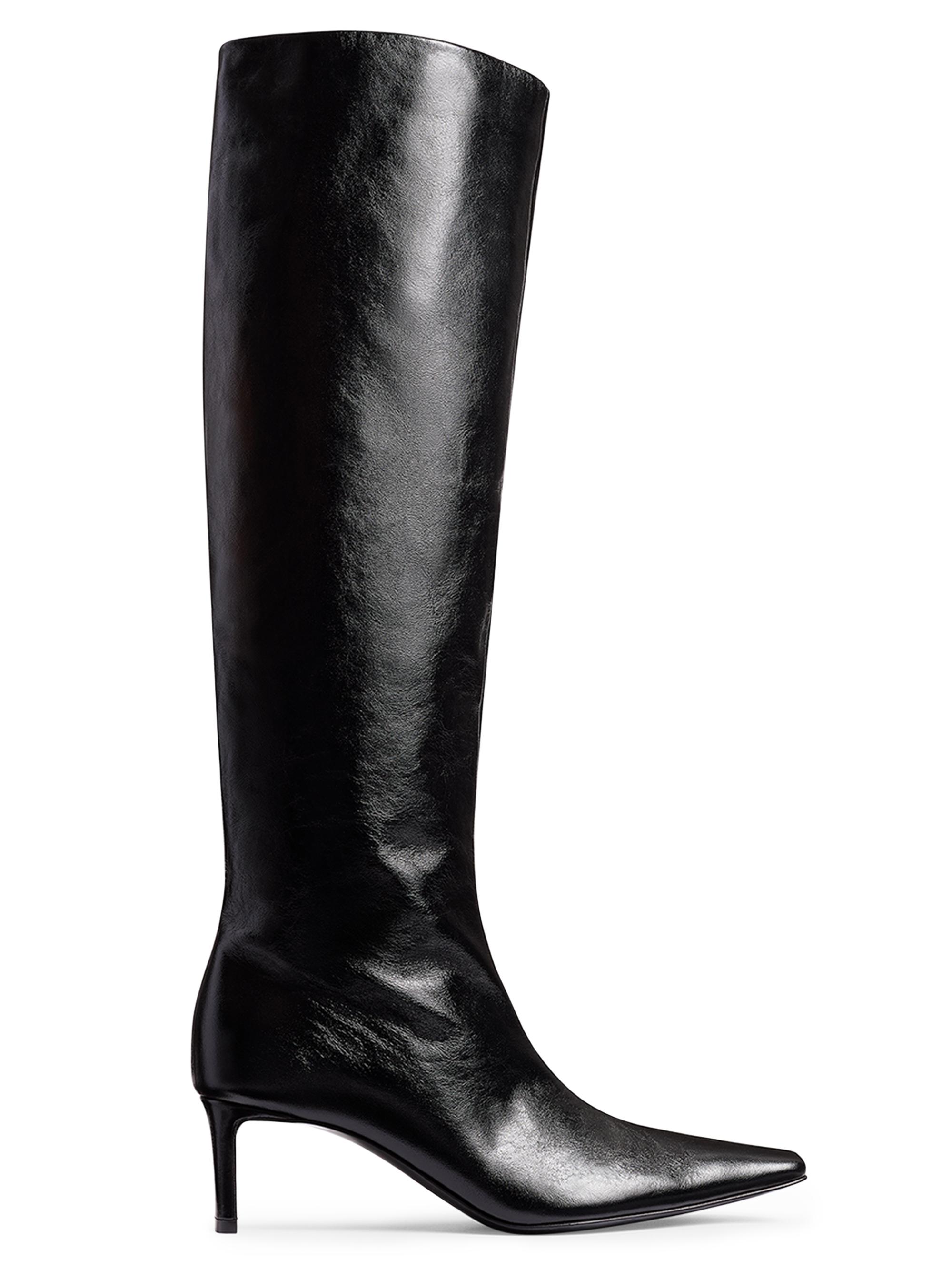 Khaite Women's Ona 55MM Leather Knee-High Boots - Black
