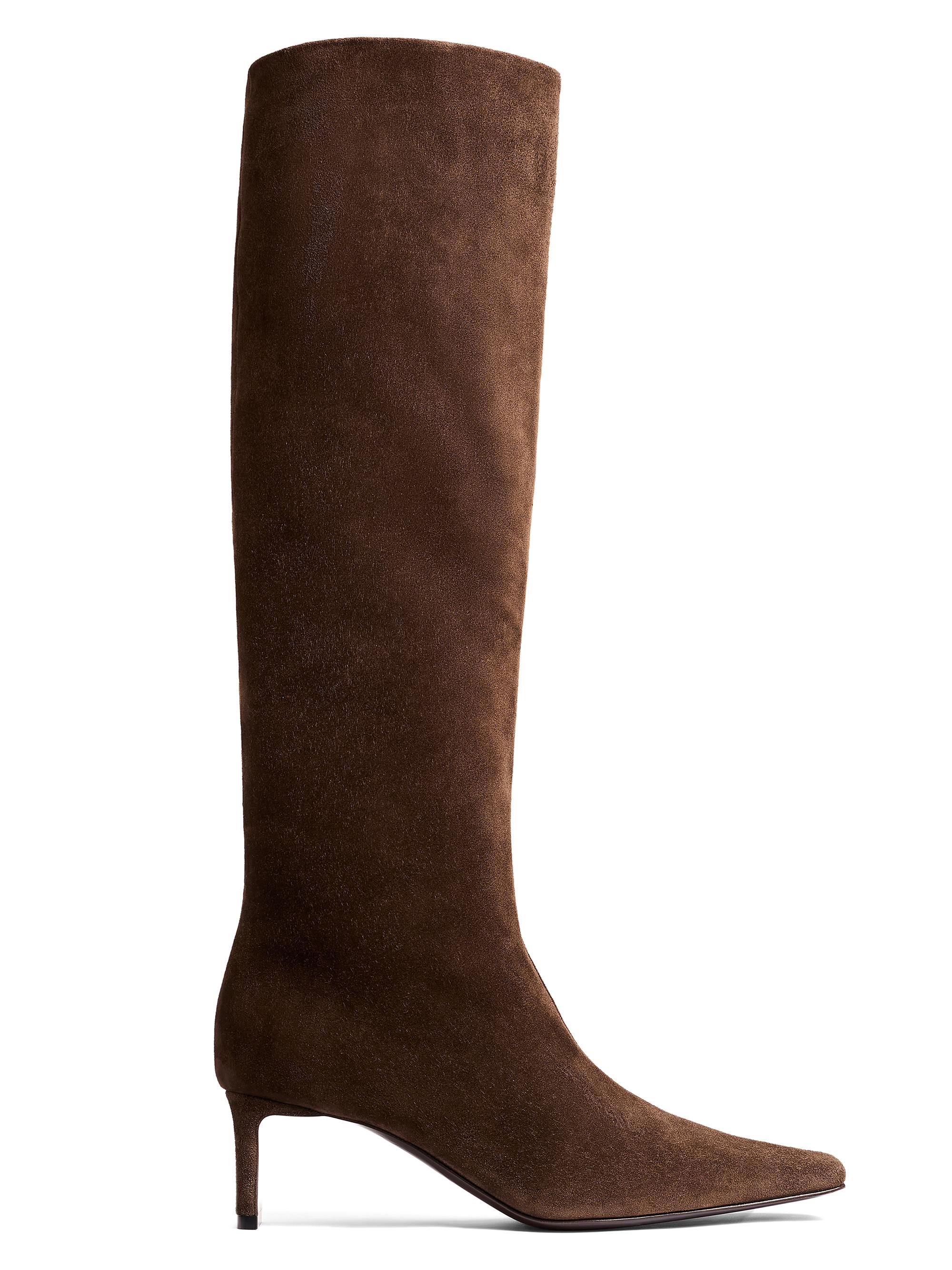 Khaite Women's Ona 55MM Knee-High Leather Boots - Ebano