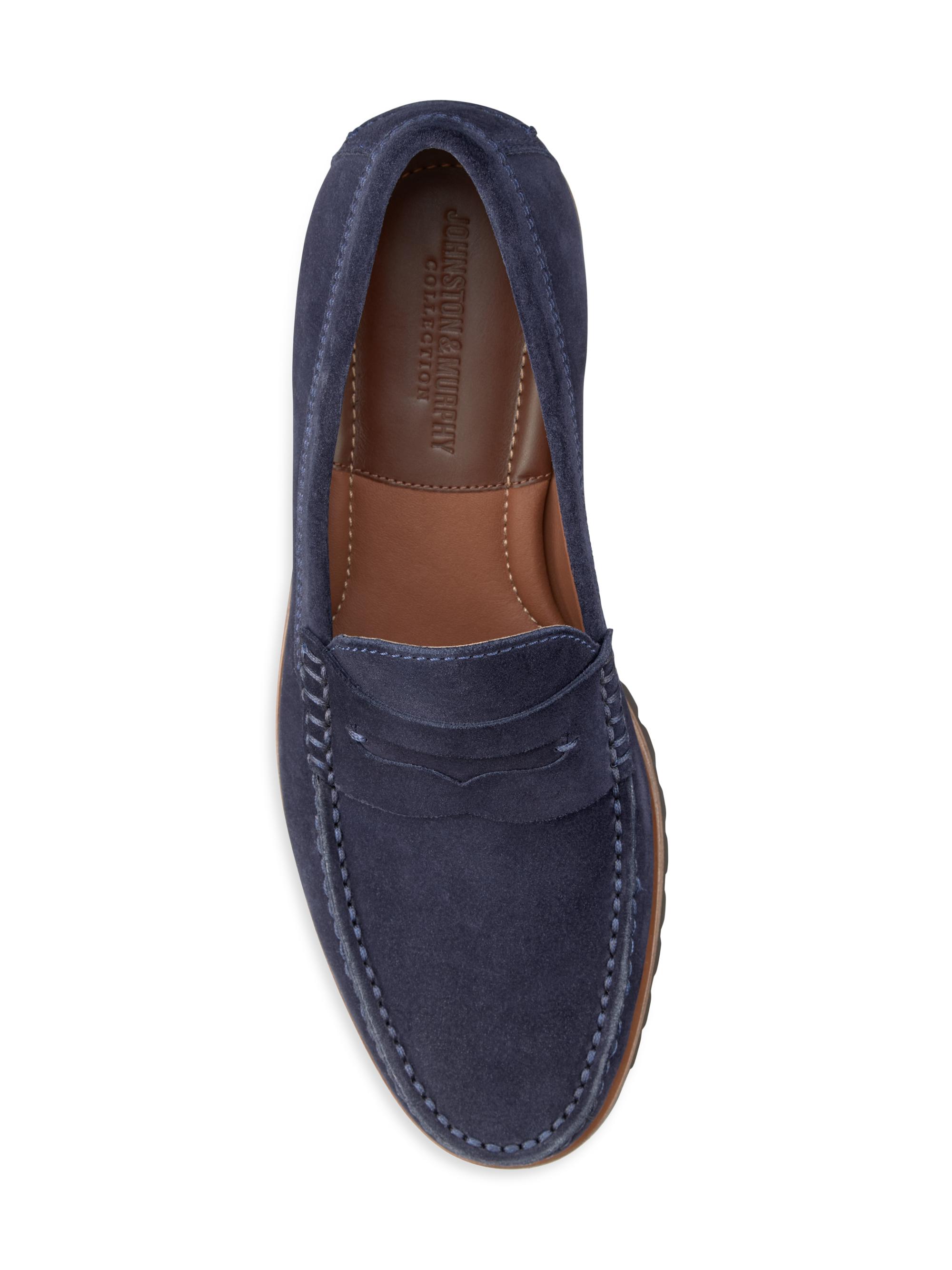 Johnston & Murphy Baldwin Suede Lug Penny Loafers | Saks Fifth Avenue