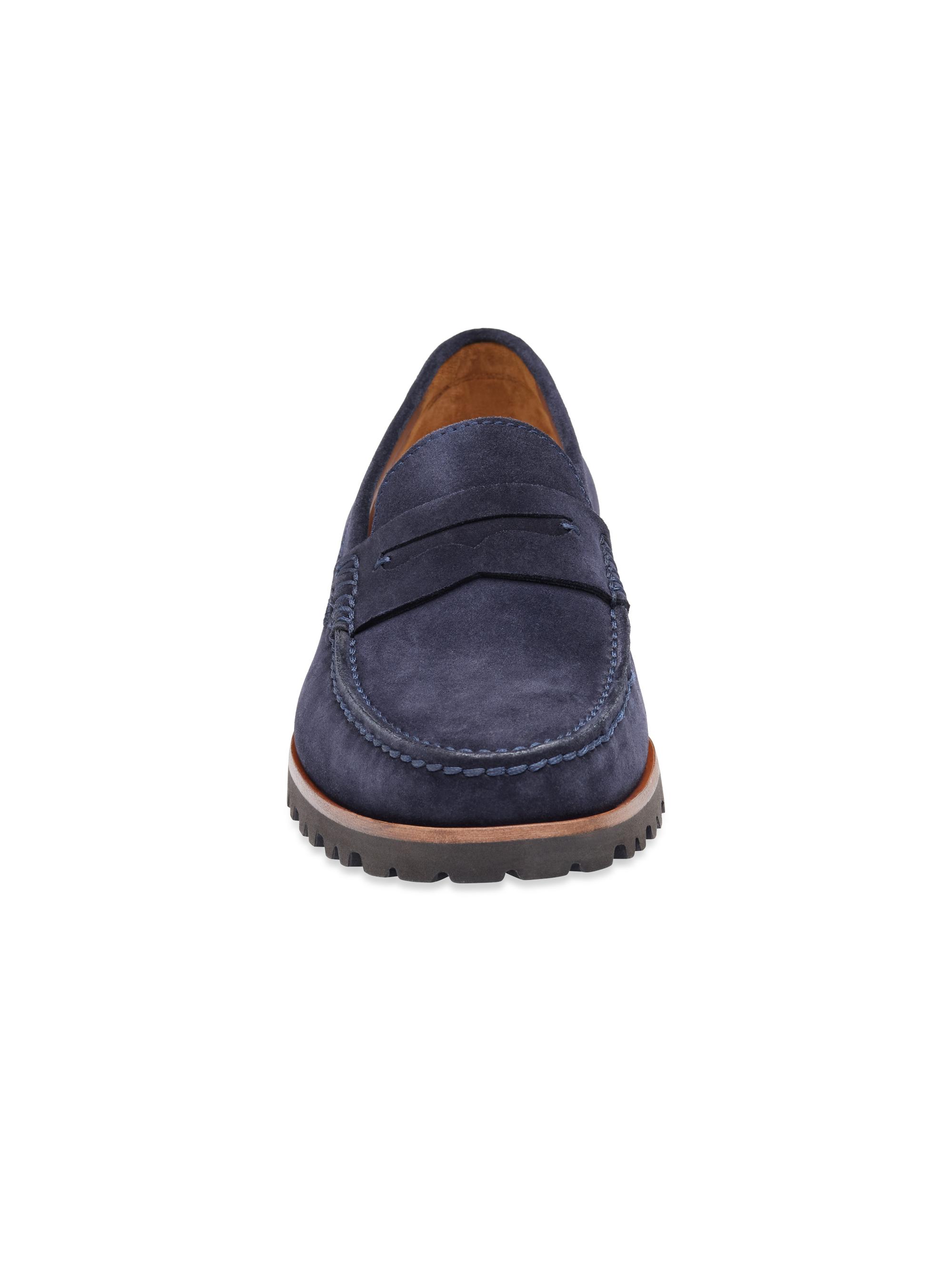 Johnston & Murphy Baldwin Suede Lug Penny Loafers | Saks Fifth Avenue