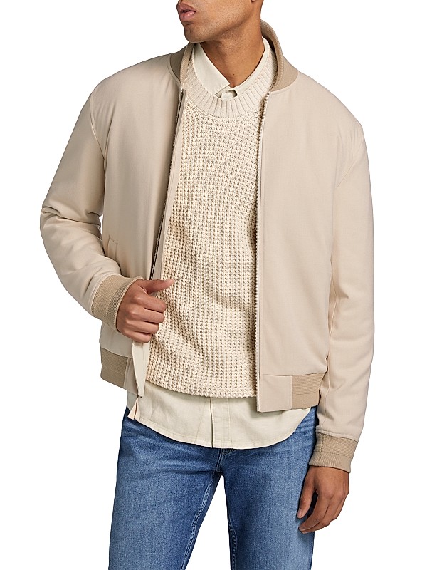 Shop Paige Timothy Zip-Front Bomber Jacket | Saks Fifth Avenue Shop Paige Timothy Zip-Front Bomber Jacket | Saks Fifth Avenue