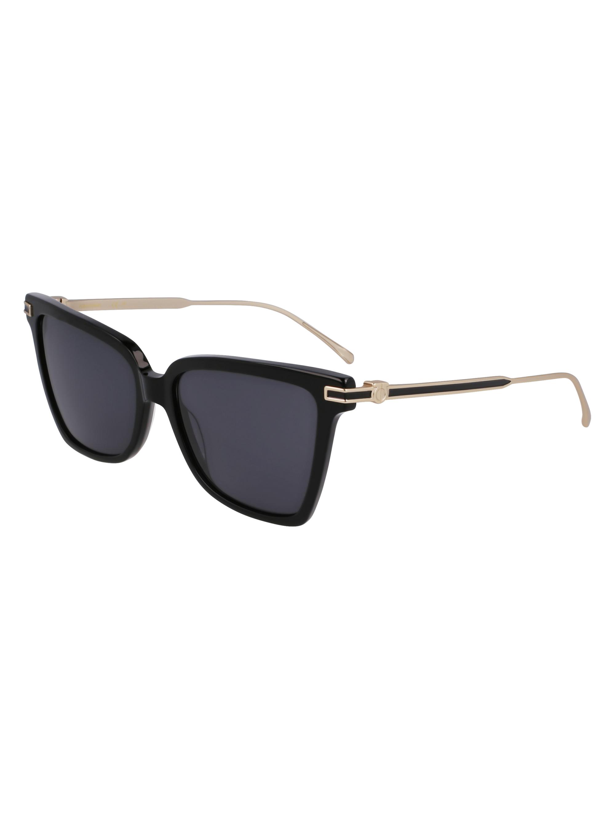 Bottega Veneta Combi 50MM Square Sunglasses Bottega Veneta // Black BV1030S Angular Square Sunglasses  main image 4