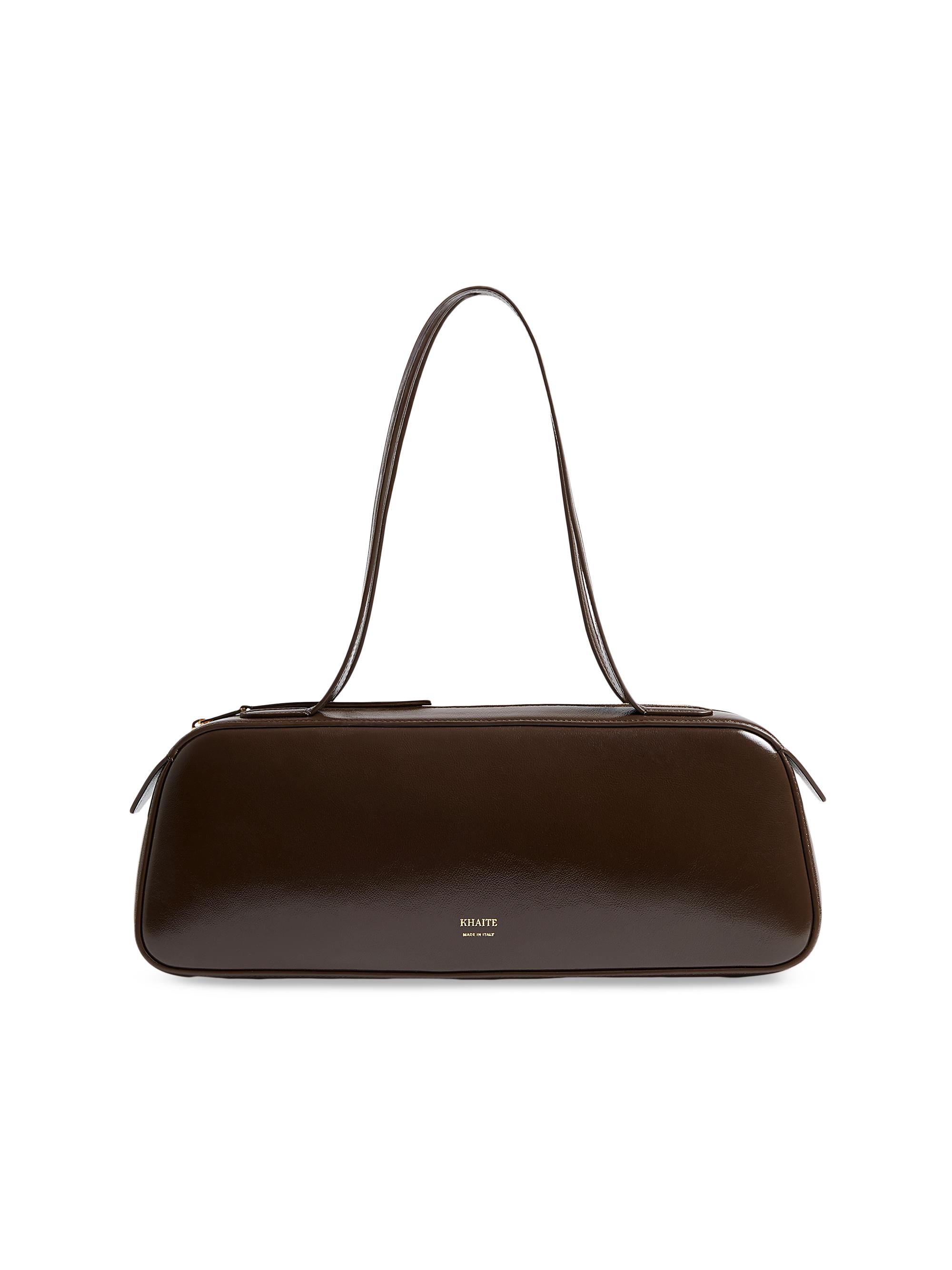 Khaite Women's Simona Leather Shoulder Bag - Chestnut