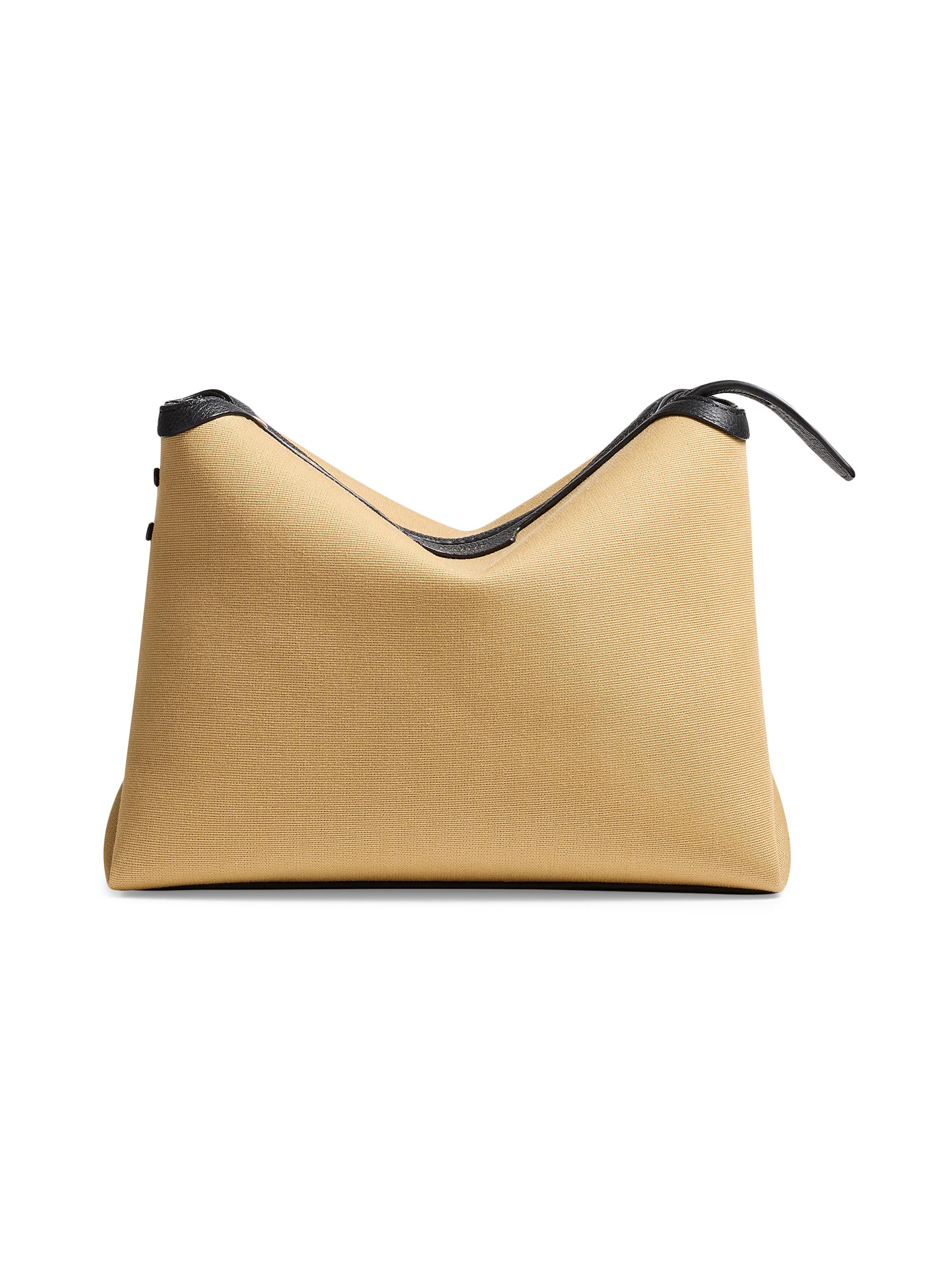 Khaite Medium Lina Canvas & Leather Crossbody Bag | Saks Fifth Avenue
