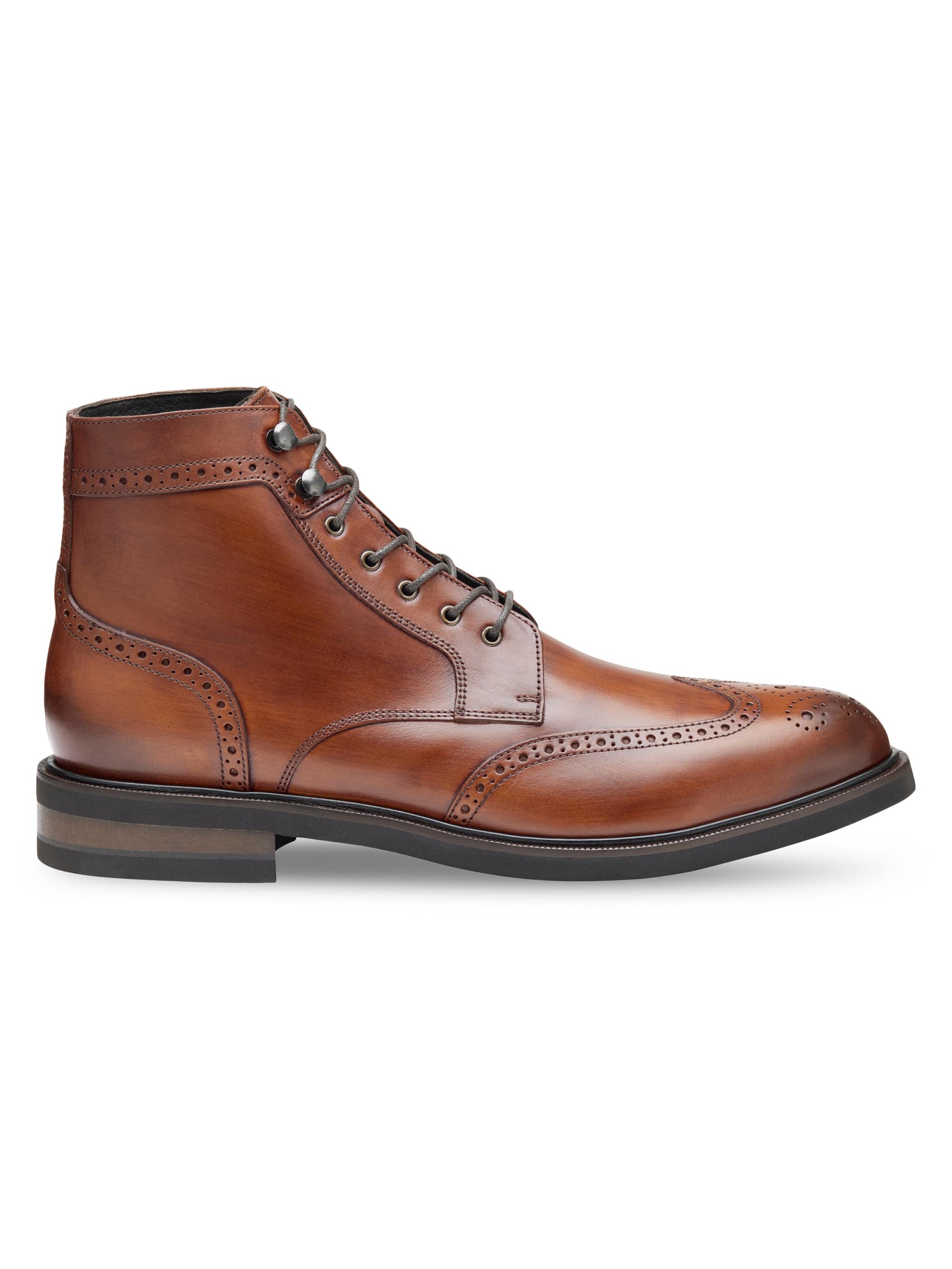 Johnston Murphy Hartley Wingtip Leather Boots Saks Fifth Avenue
