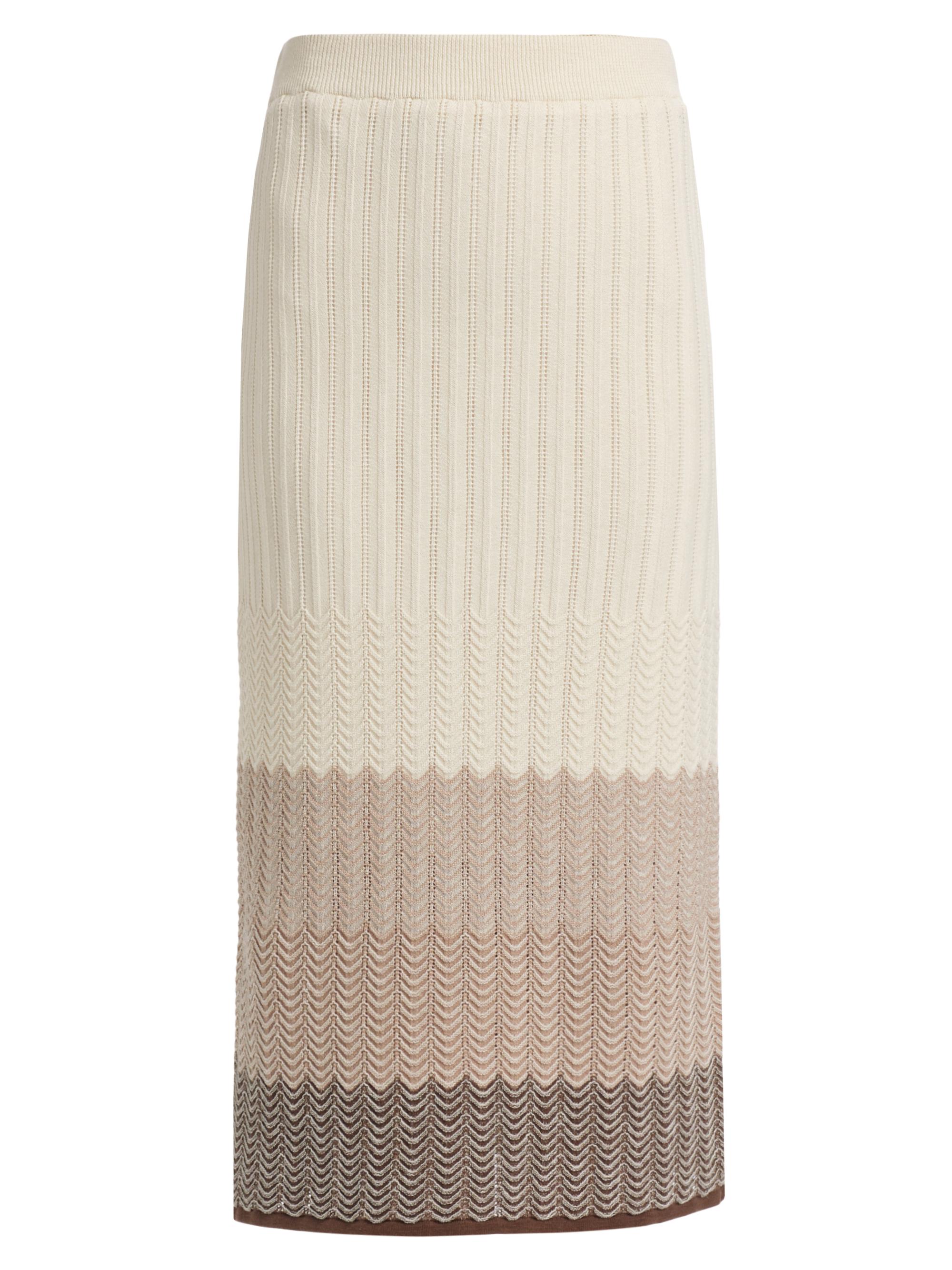 Design History Women's Ombré Striped Cotton-Linen Midi-Skirt - Linen Combo - Women's Clothing