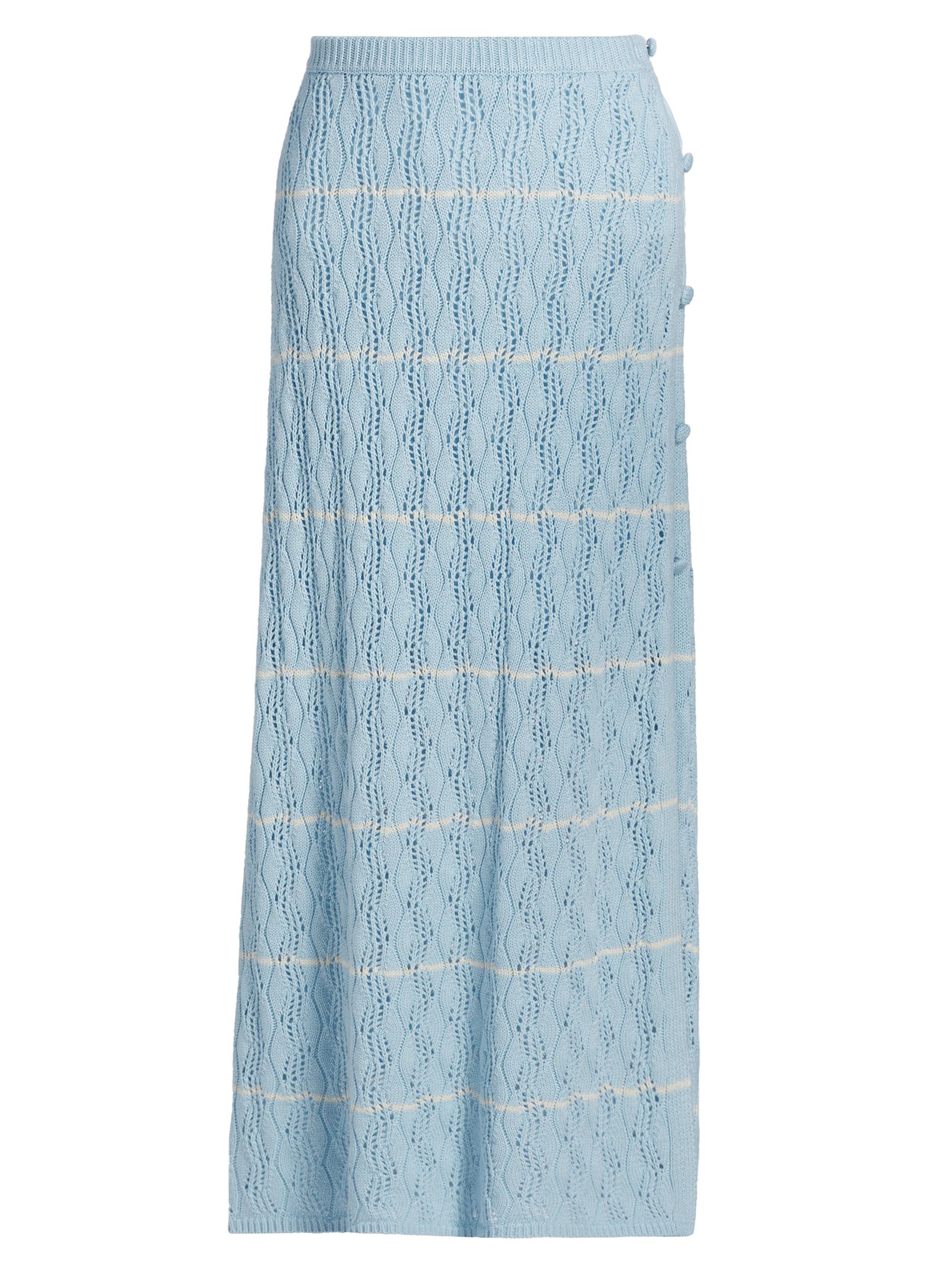 dh New York Women's Eliza Knit Midi-Skirt - Pale Sky