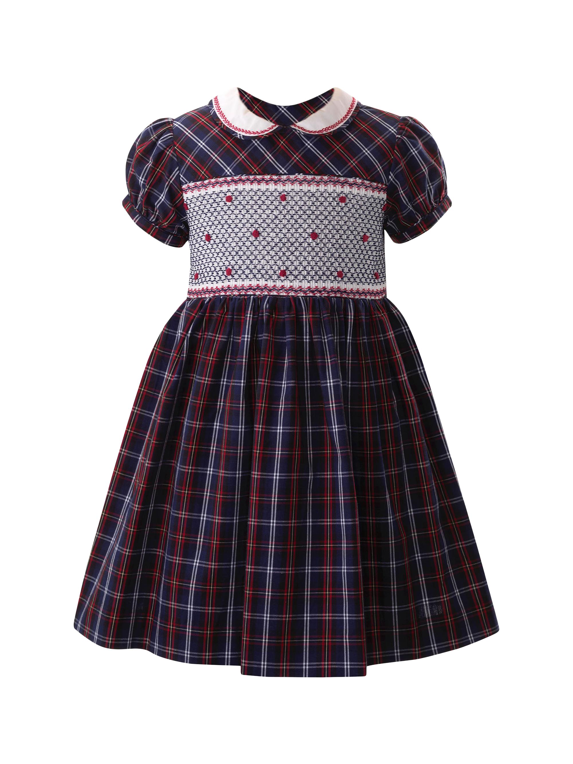 Rachel Riley Little Girl's & Girl's Check Smocked Dress | Saks