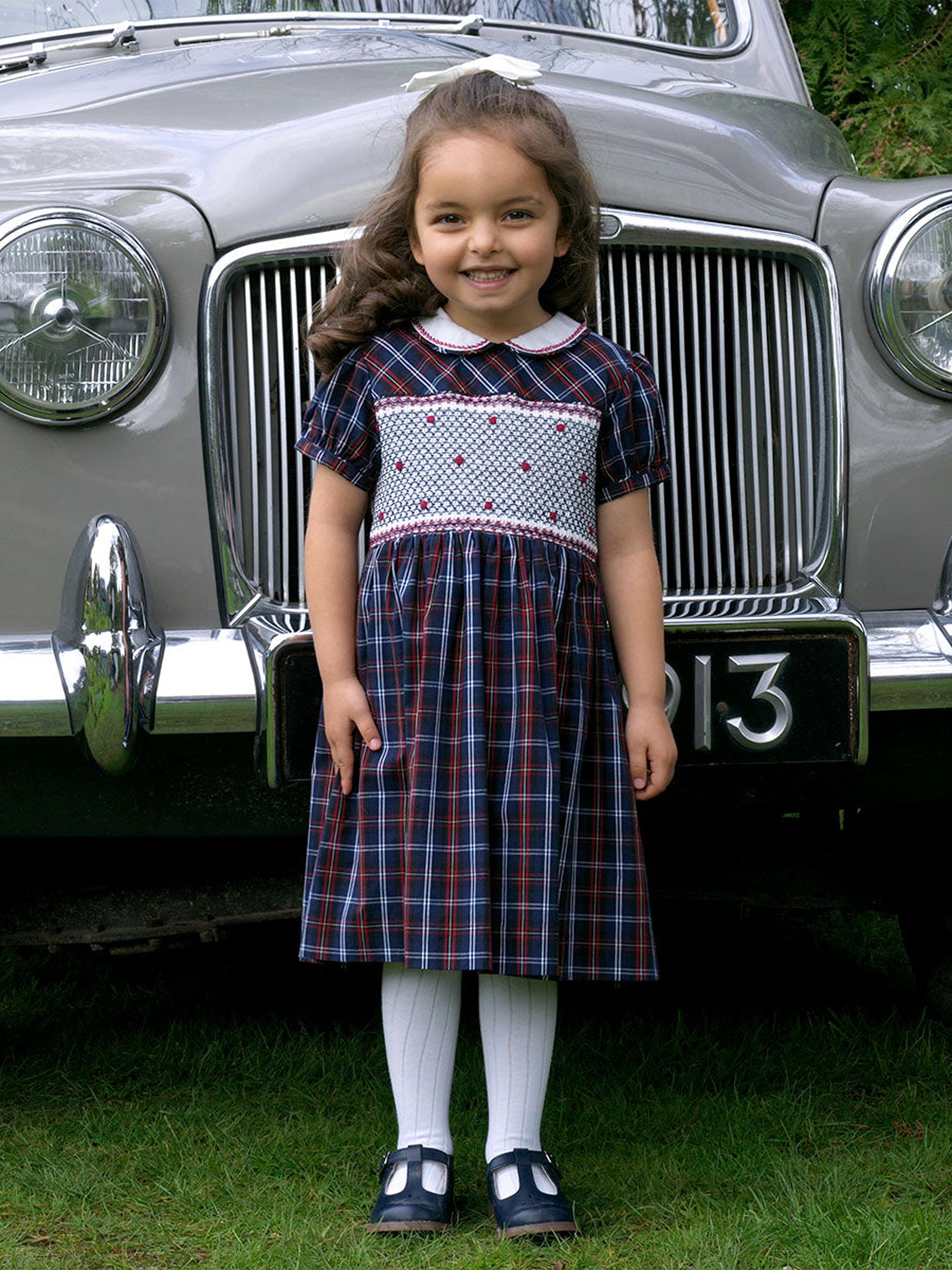 レイチェルライリー　スモッキングドレス8Y Rachel Riley Little Girl's & Girl's Check Smocked Dress | Saks