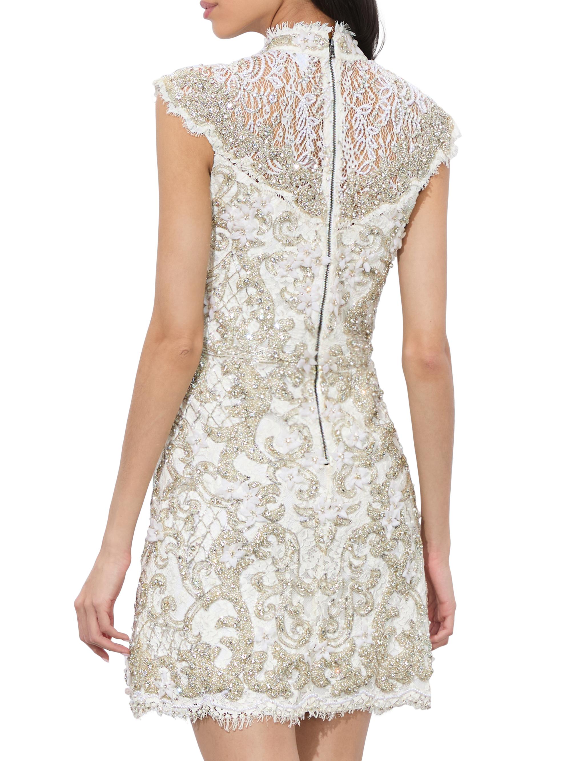 ここさま専用です。‼️ ALICE➕olivia コットン　ノースリ　黒白　SP Alice + Olivia Chara Two-Tone Tweed Midi-Dress | Saks Fifth