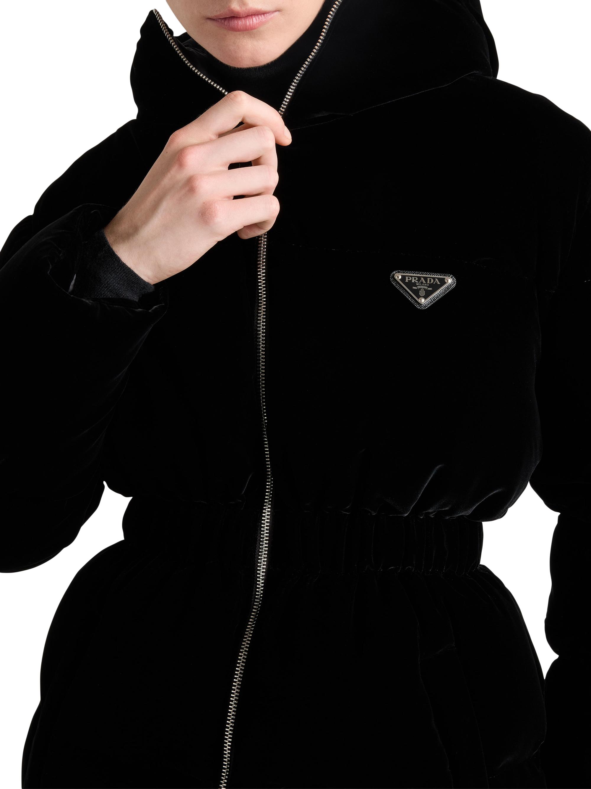 Prada Velvet Down Jacket | Saks Fifth Avenue