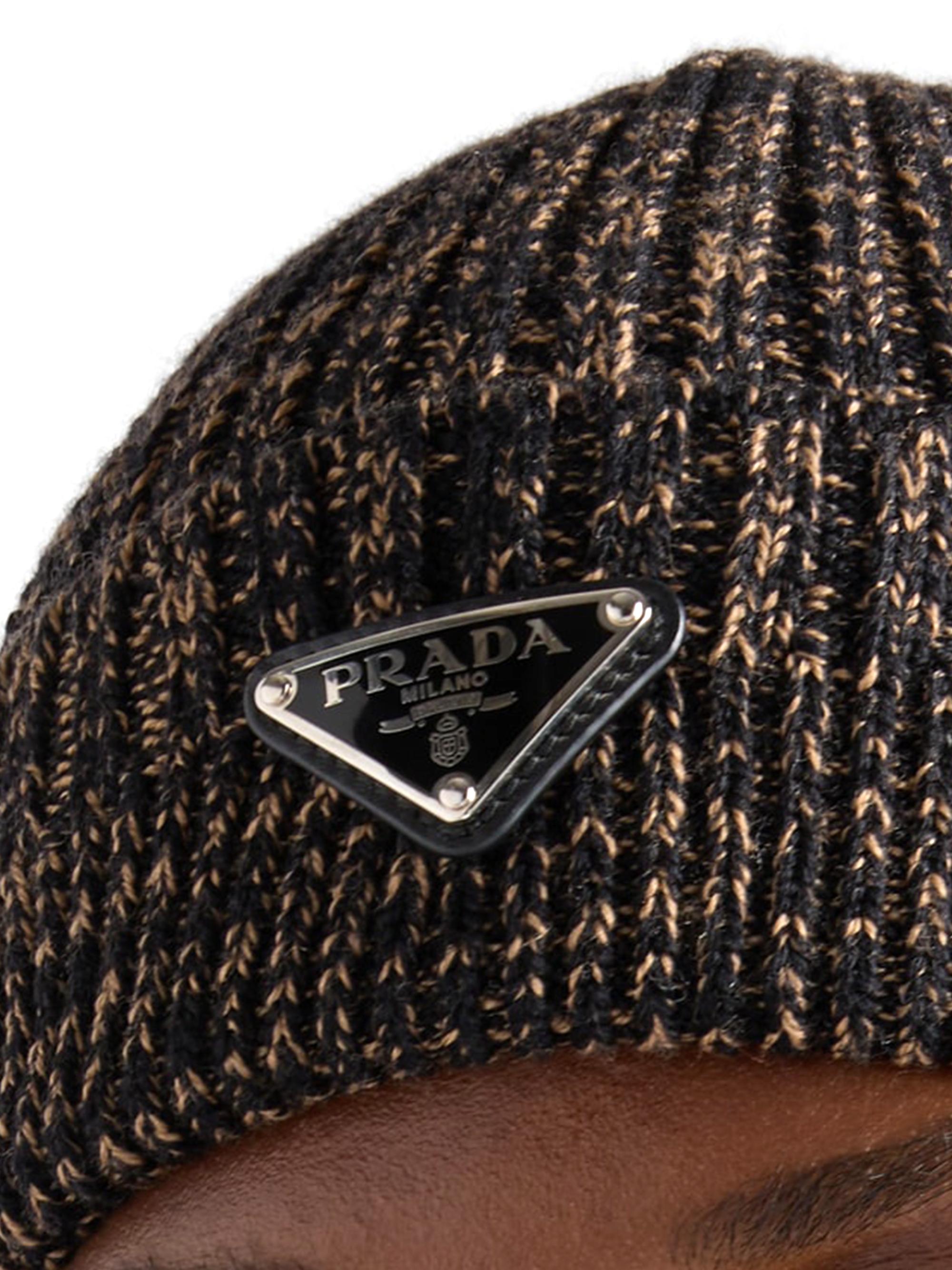 Prada Mélange Wool Beanie | Saks Fifth Avenue