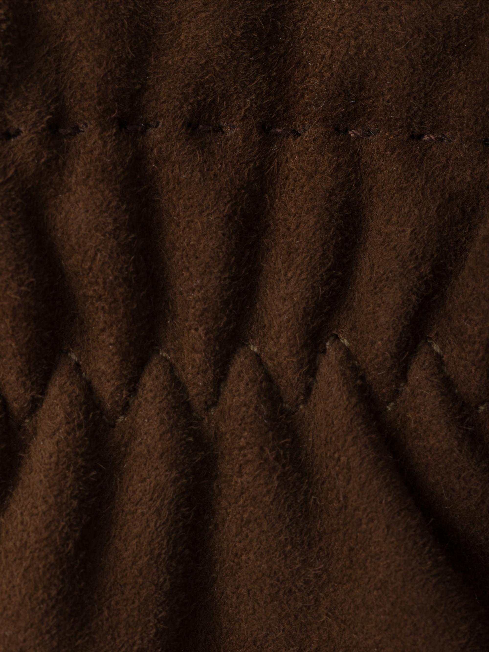 Prada Men's Suede Gloves - Brown | Thumbnail 2
