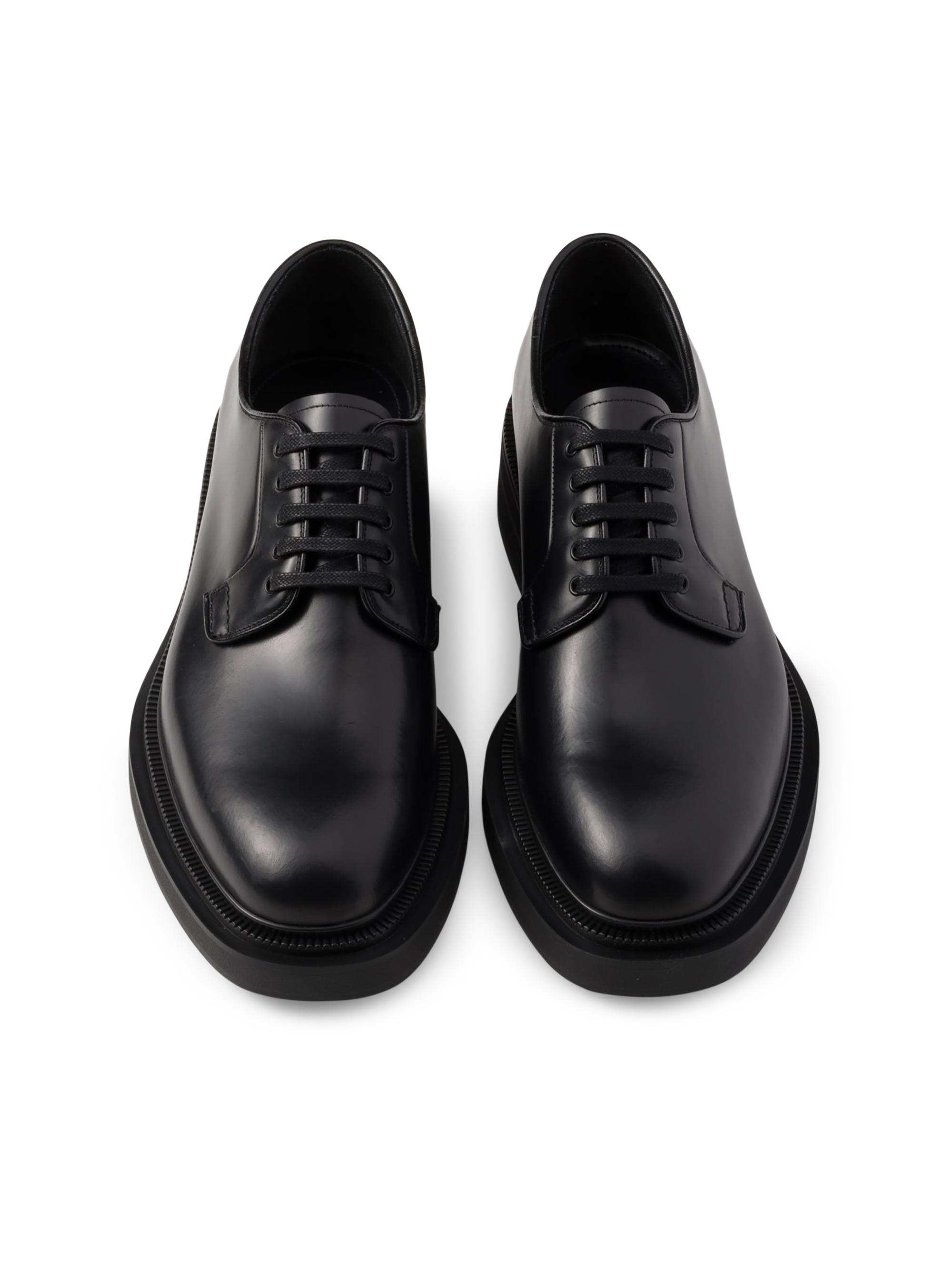 Prada Brushed Leather Derby Shoes | Saks Fifth Avenue