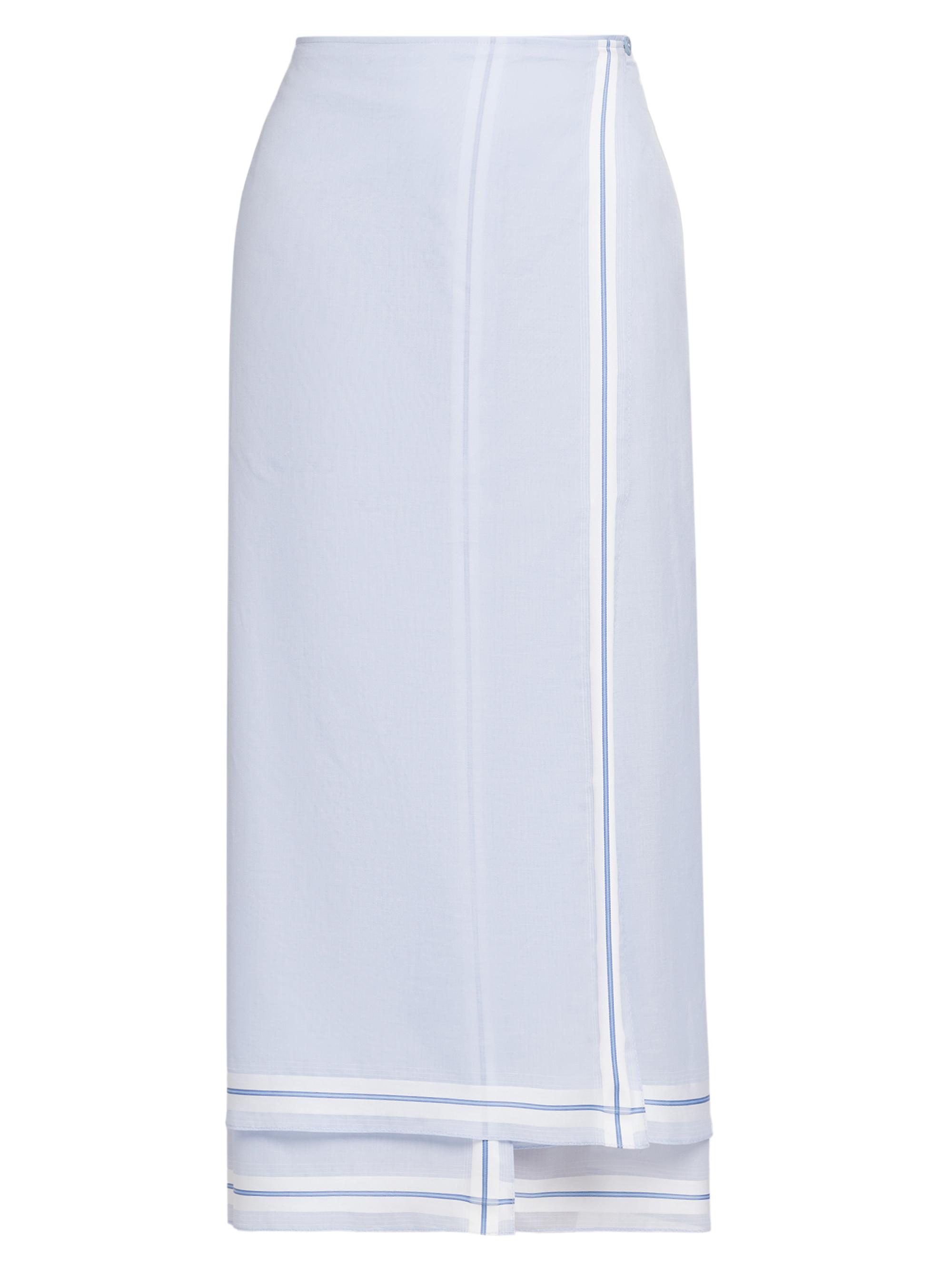 Moschino Women's Italian Handkerchief Pencil Skirt - Multi Light Blue
