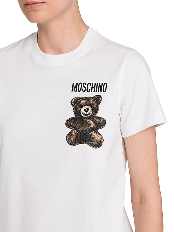 Shop Moschino Teddy Cotton T-Shirt | Saks Fifth Avenue Shop Moschino Teddy Cotton T-Shirt | Saks Fifth Avenue