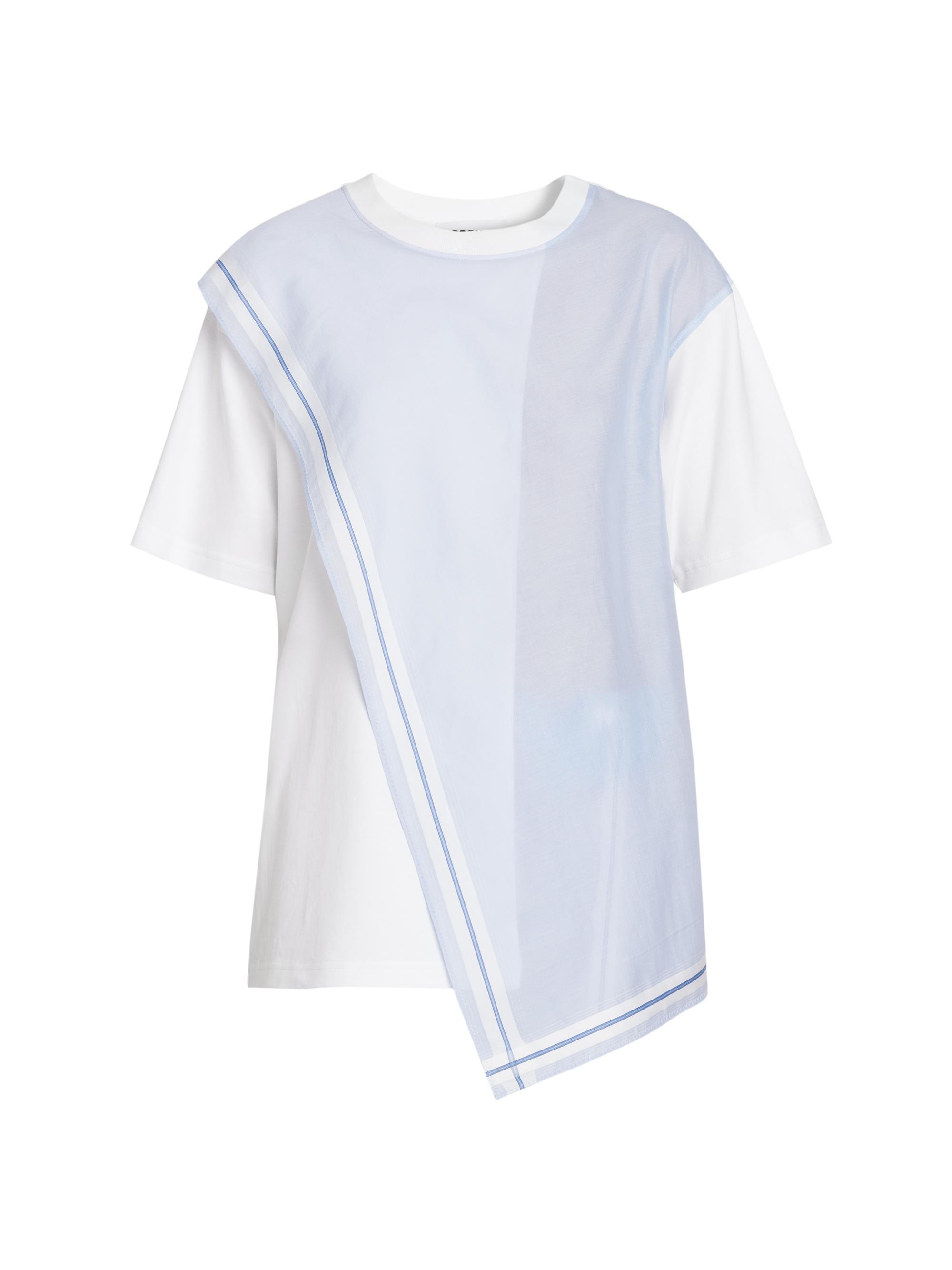 Moschino Women's Italian Handkerchief T-Shirt - Multi White