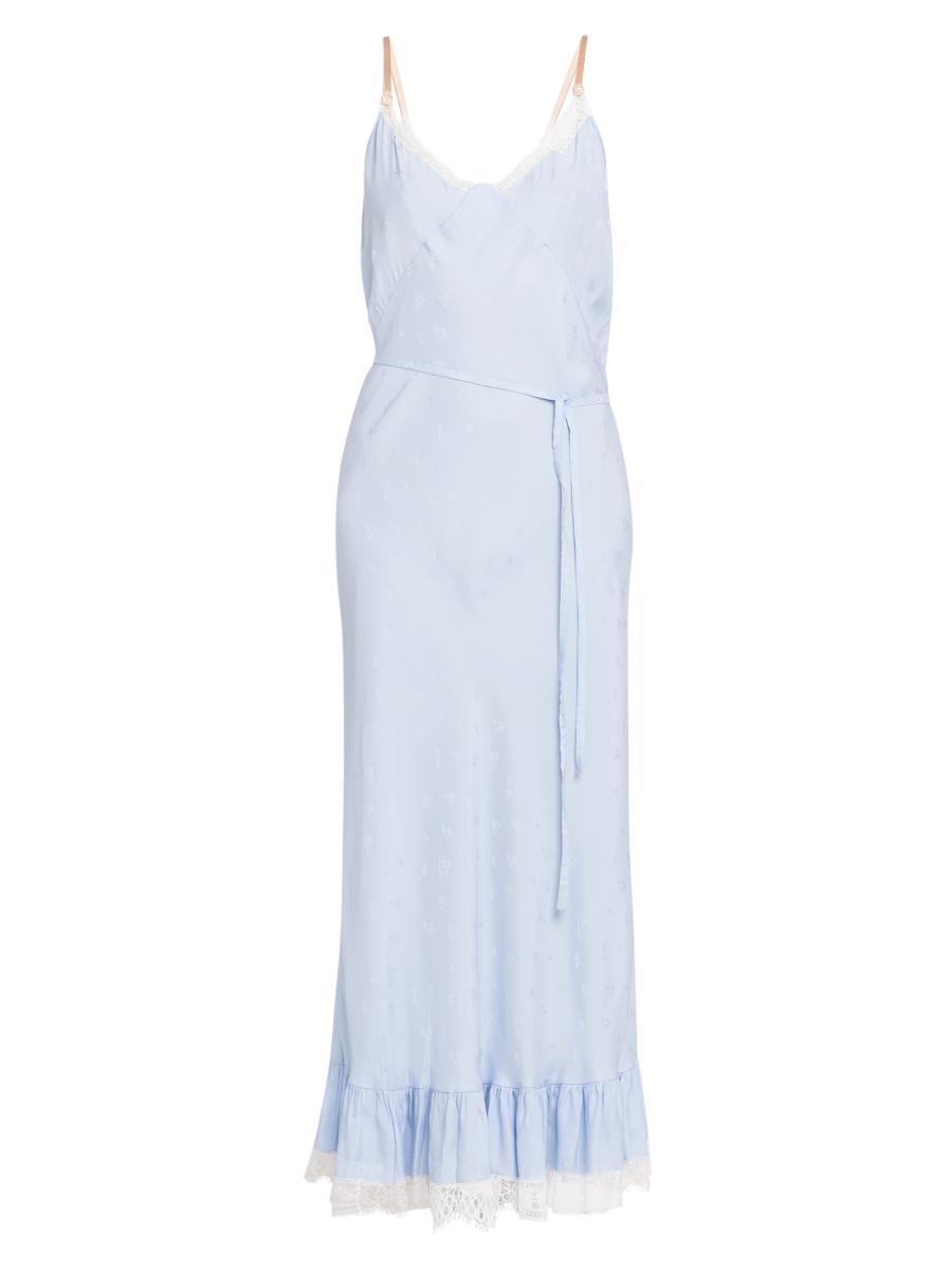 Moschino Lace-Trimmed Slip Maxi Dress | Saks Fifth Avenue