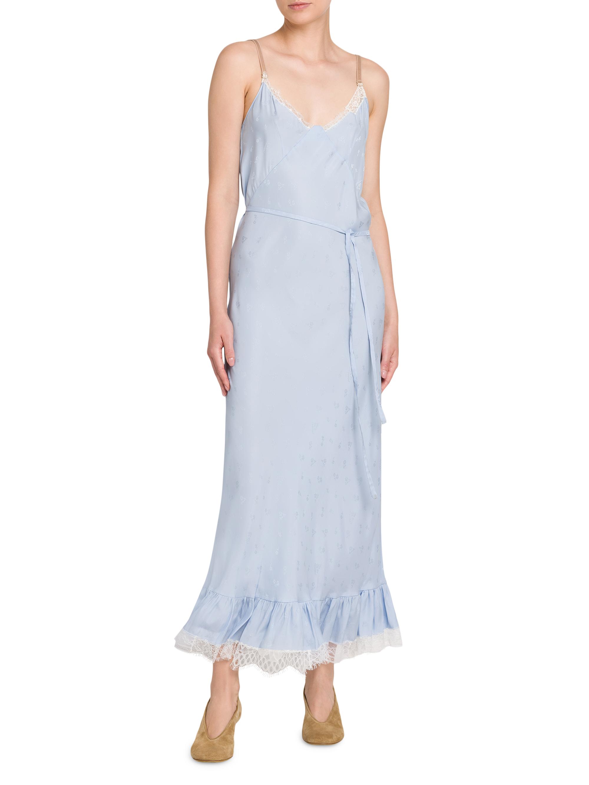 Moschino Lace-Trimmed Slip Maxi Dress | Saks Fifth Avenue