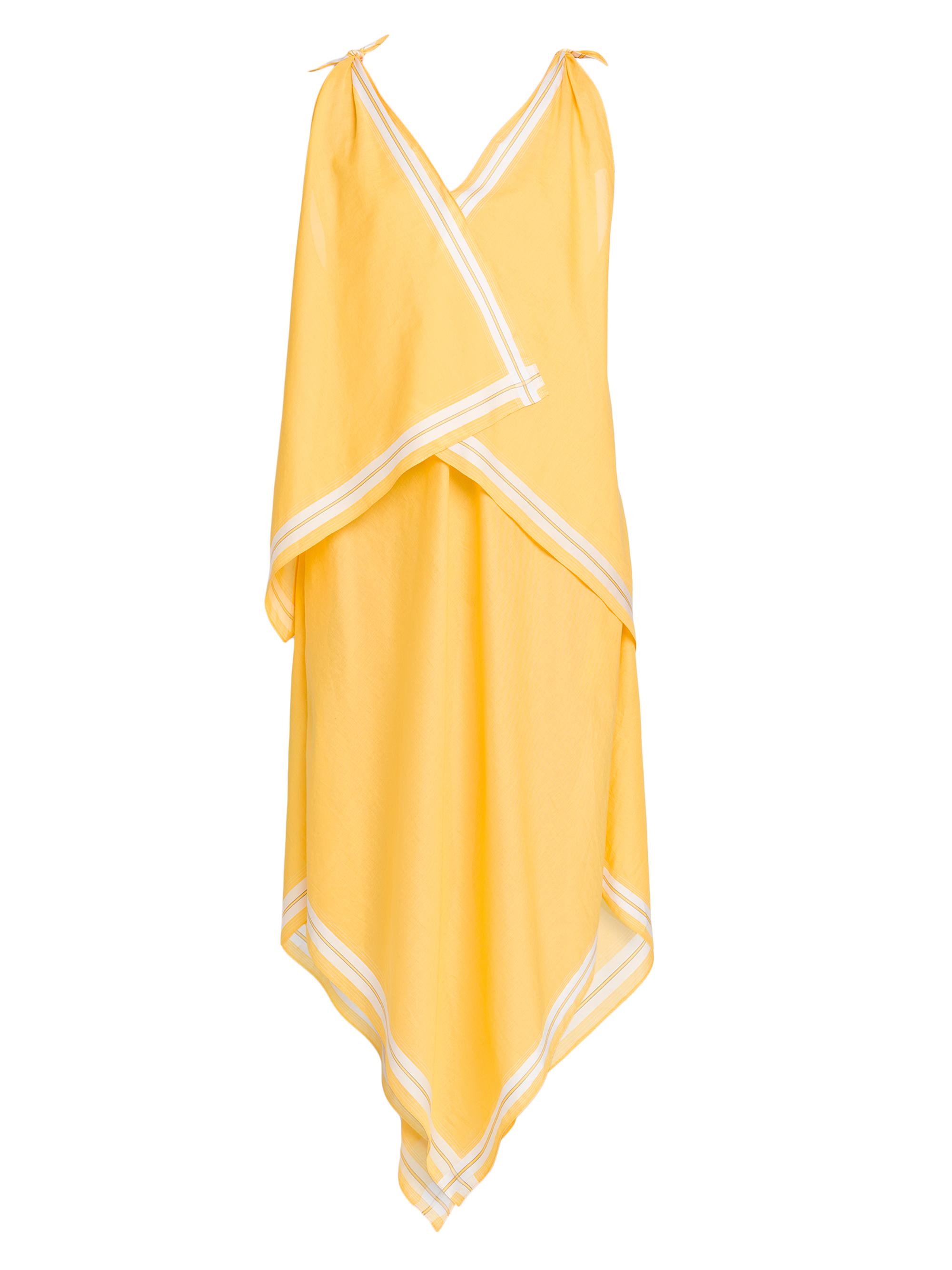 Moschino Women's Italian Handkerchief Midi-Dress - Multi Yellow