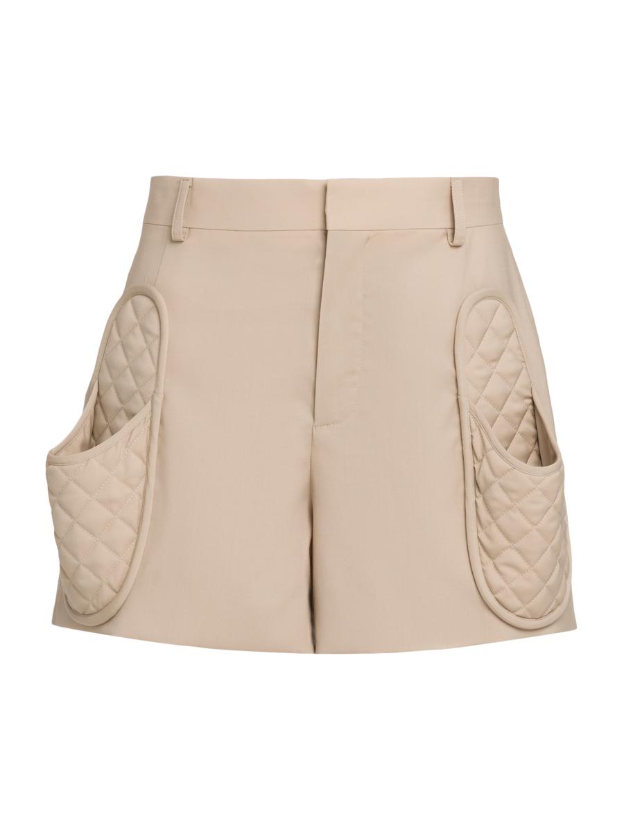 【送料&関税込】Moschino Asymmetrical Wool Shorts Moschino Wool Quilted-Pocket Shorts | Saks Fifth Avenue