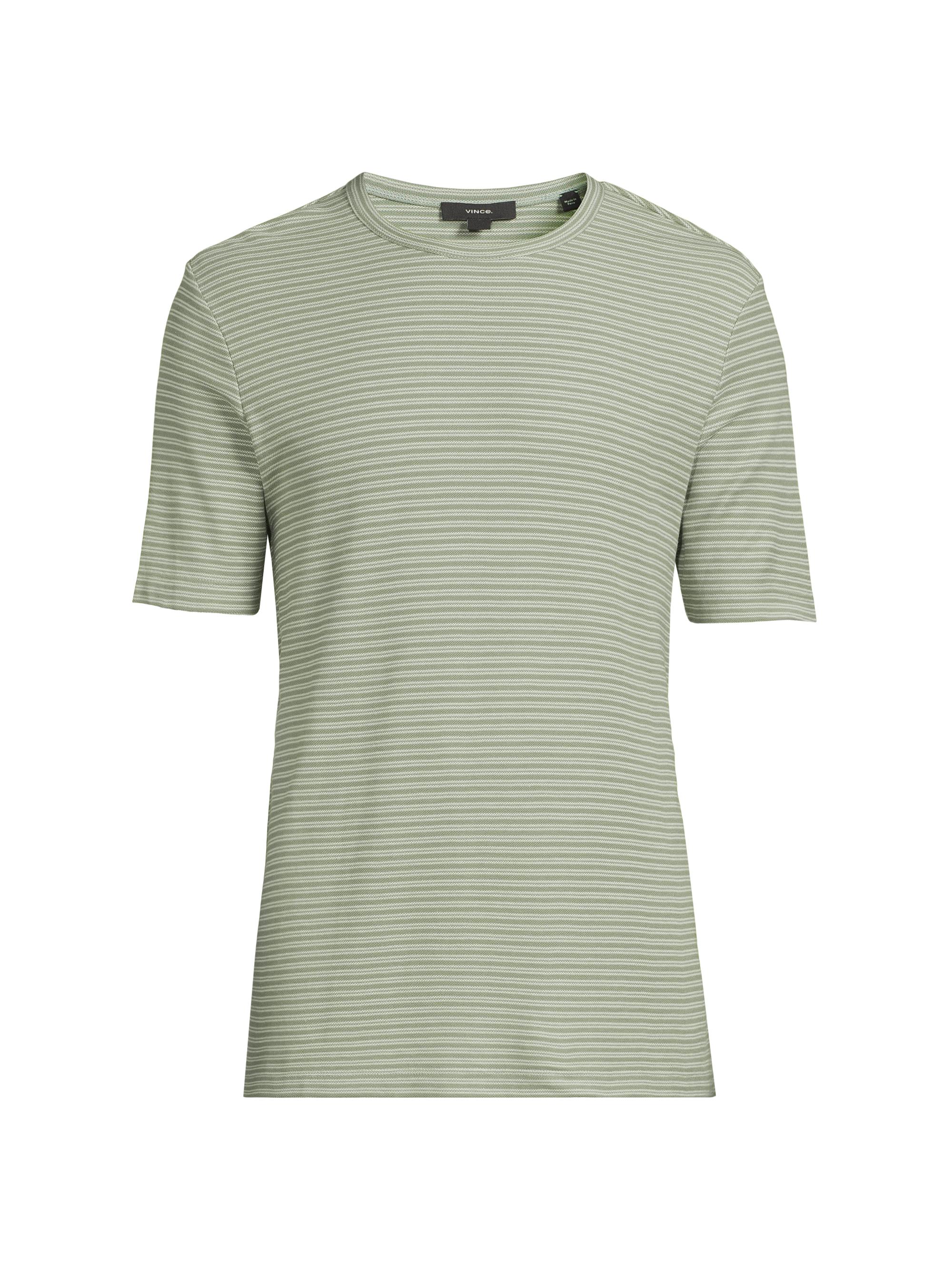 Vince Men's Cotton Crewneck T-Shirt - Playa Blue Natural