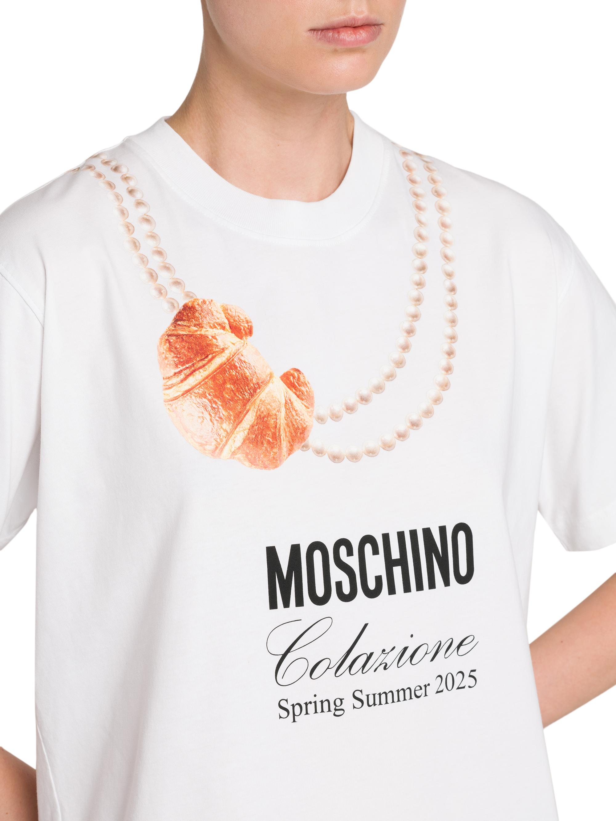 Moschino Croissant Cotton T-Shirt | Saks Fifth Avenue
