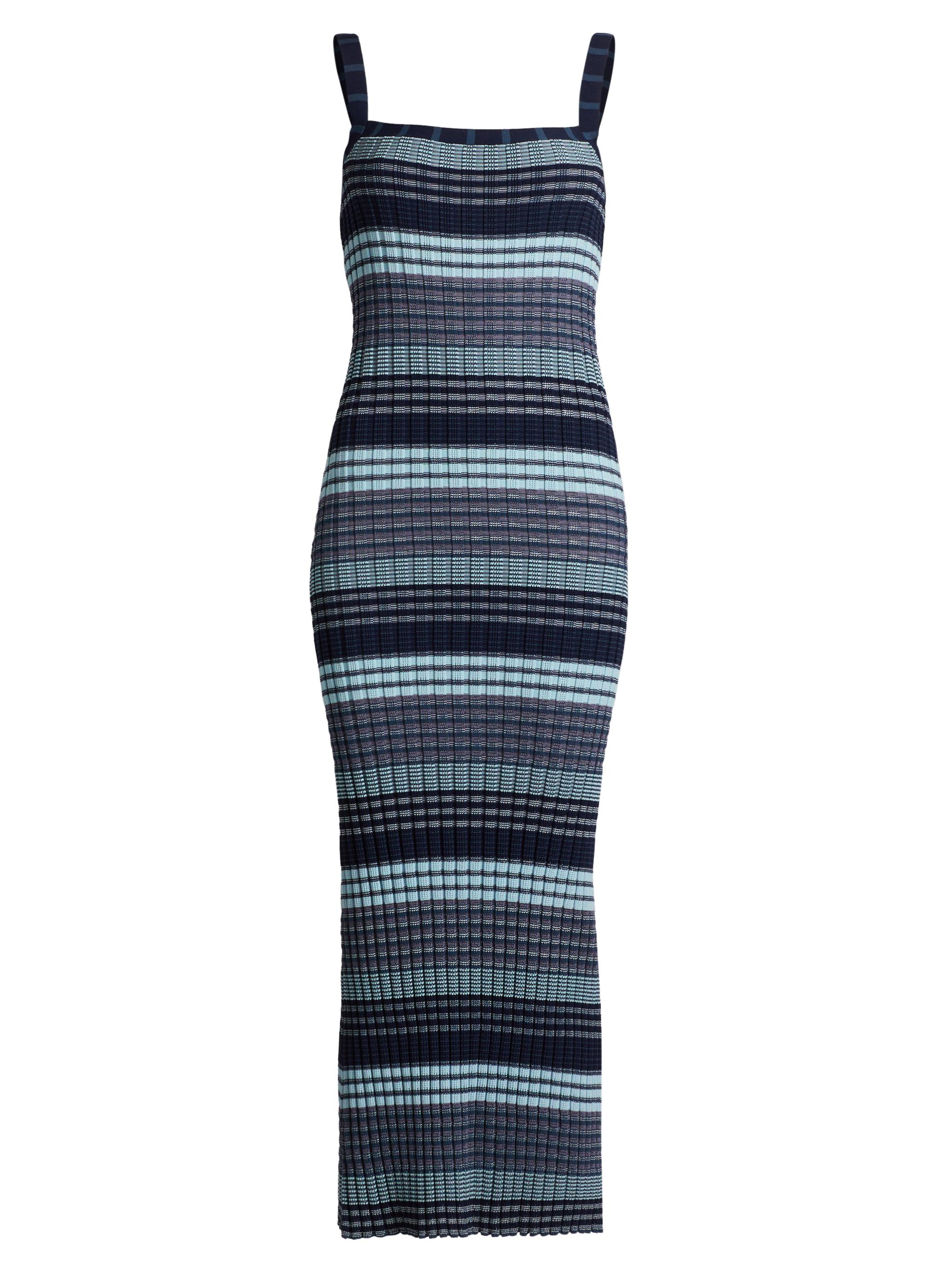 Ramy Brook Women's Cheval Striped Cotton-Blend Maxi Dress - Navy Stripe