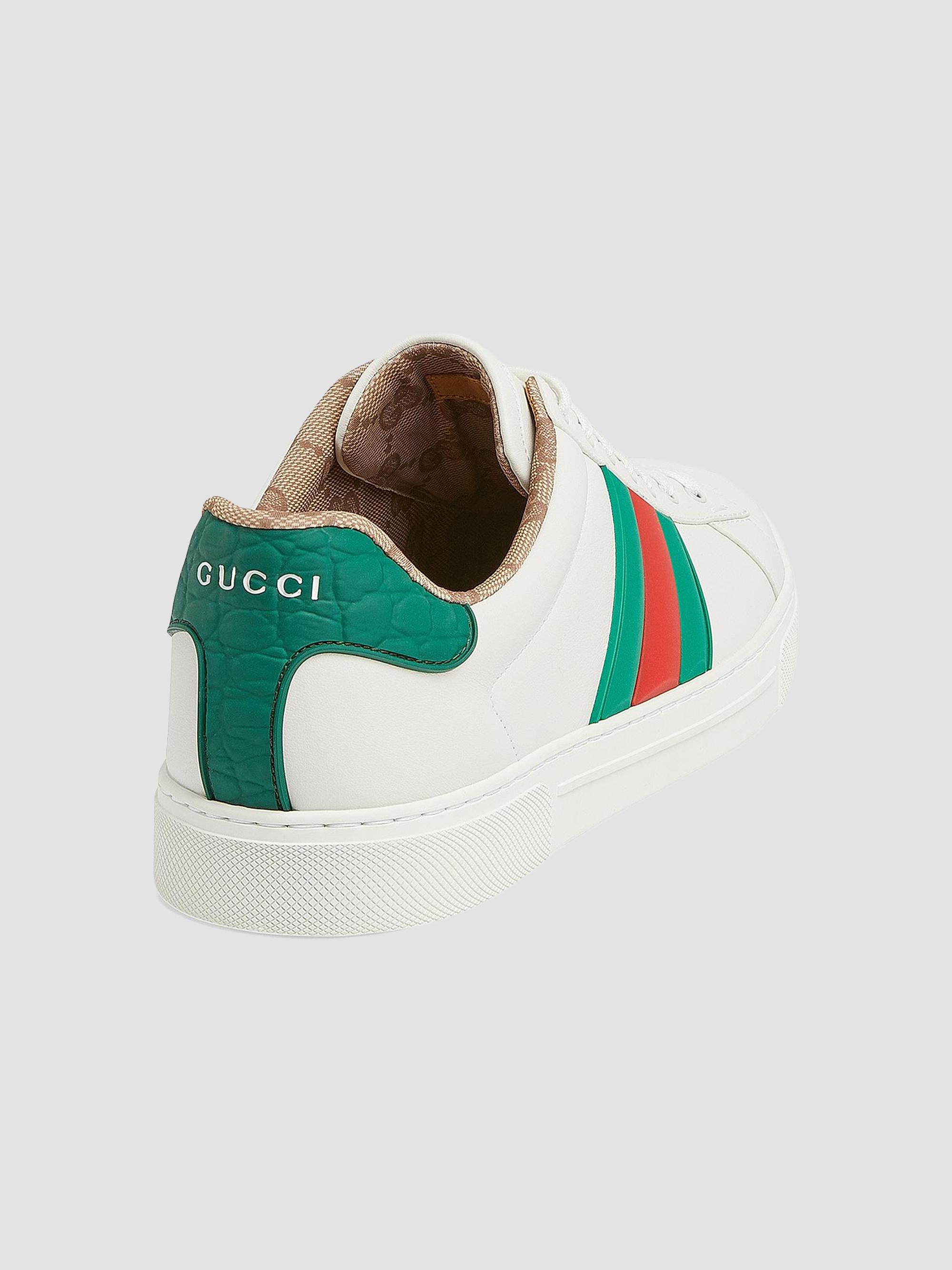 Gucci Ace Leather Low-Top Sneakers | Saks Fifth Avenue