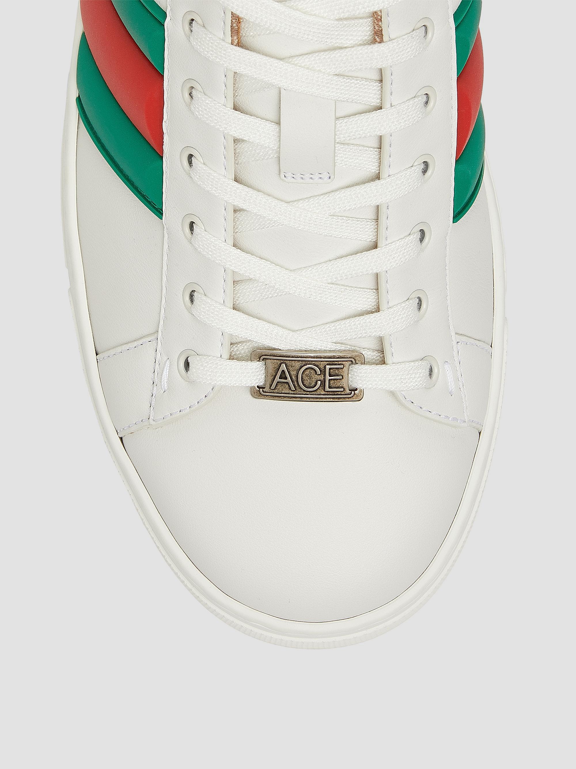 Gucci Ace Leather Low-Top Sneakers | Saks Fifth Avenue