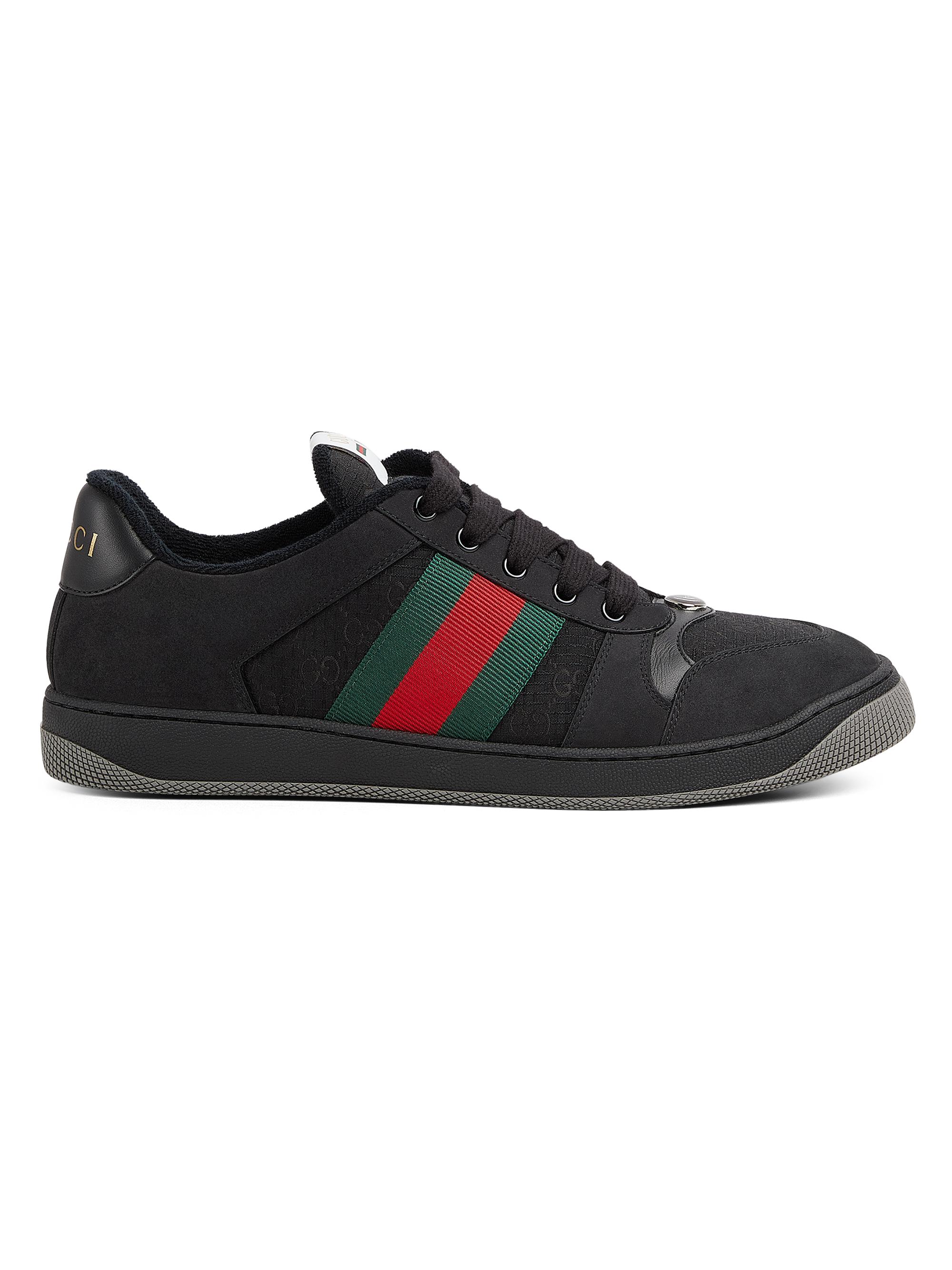 Gucci Men's Screener GG Canvas Sneakers - Black