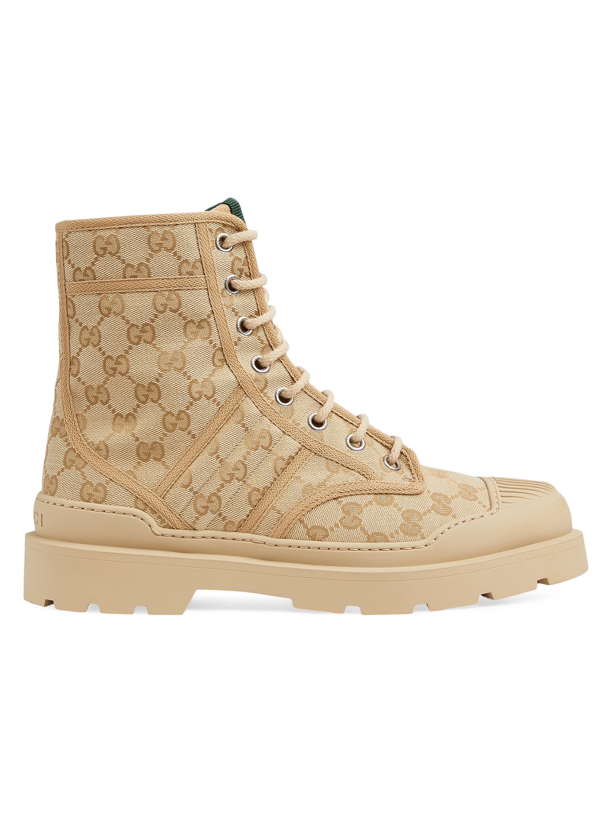 GUCCI ブーツ Gucci New Sherlin GG Canvas Boots | Saks Fifth Avenue