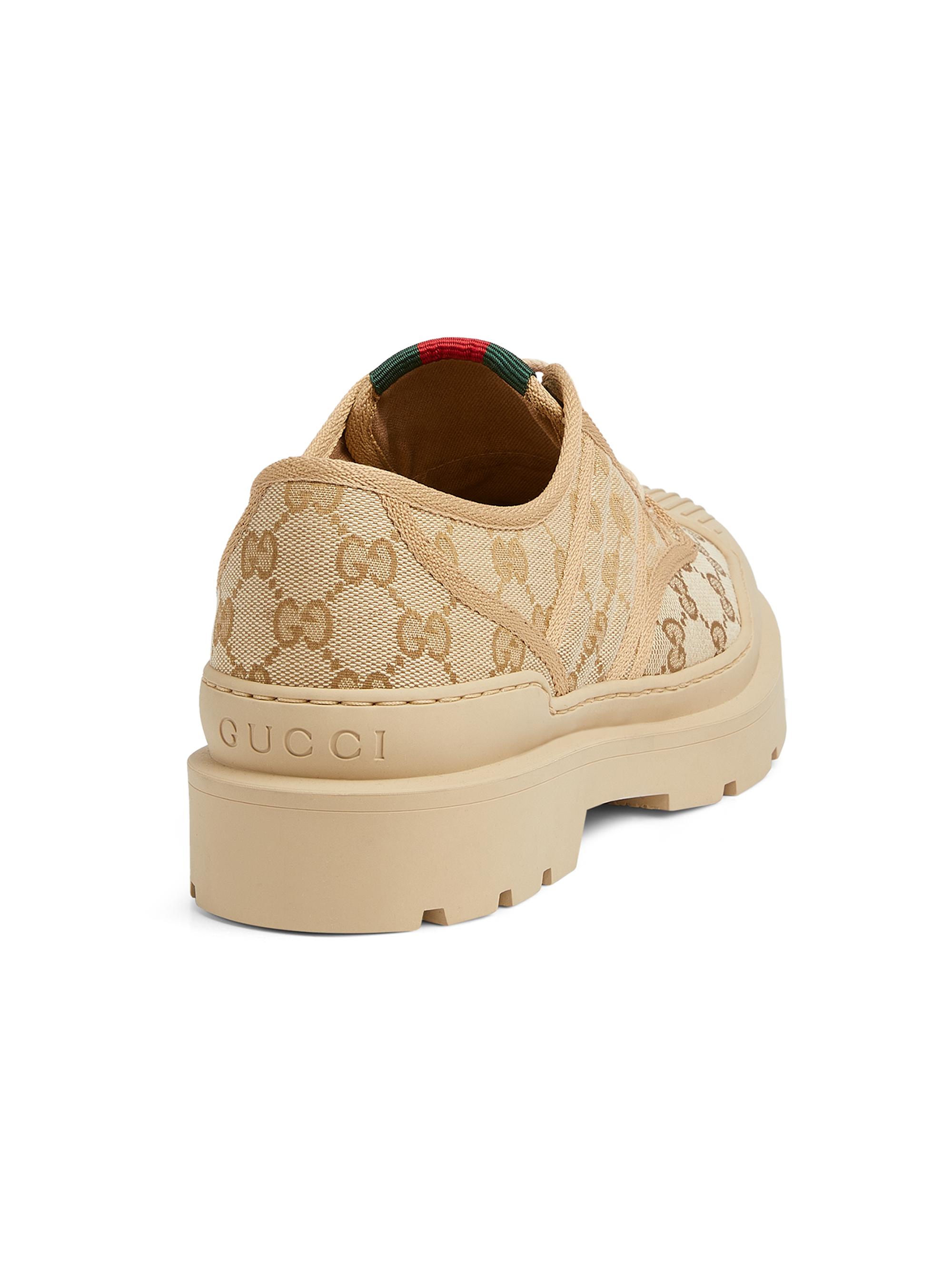 Gucci New Sherlin GG Canvas Lace-Up Shoes | Saks Fifth Avenue