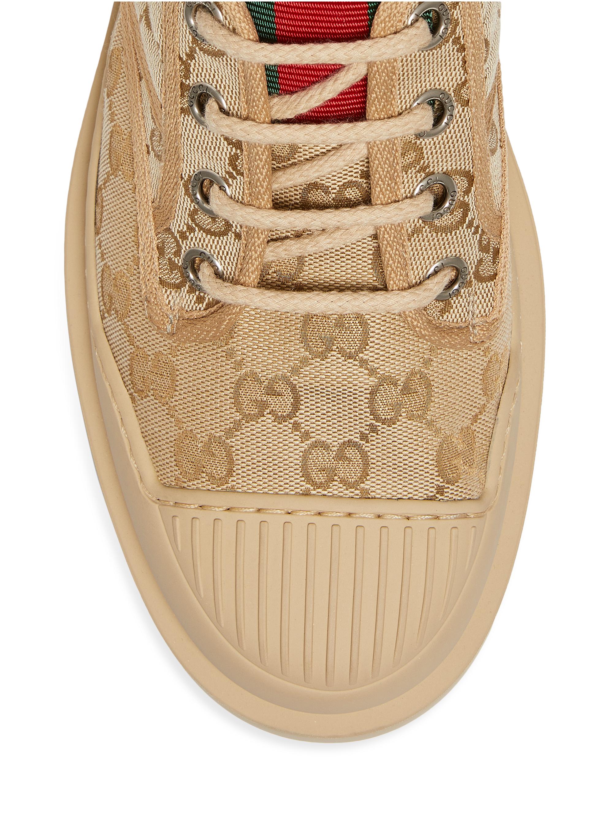 Gucci New Sherlin GG Canvas Lace-Up Shoes | Saks Fifth Avenue