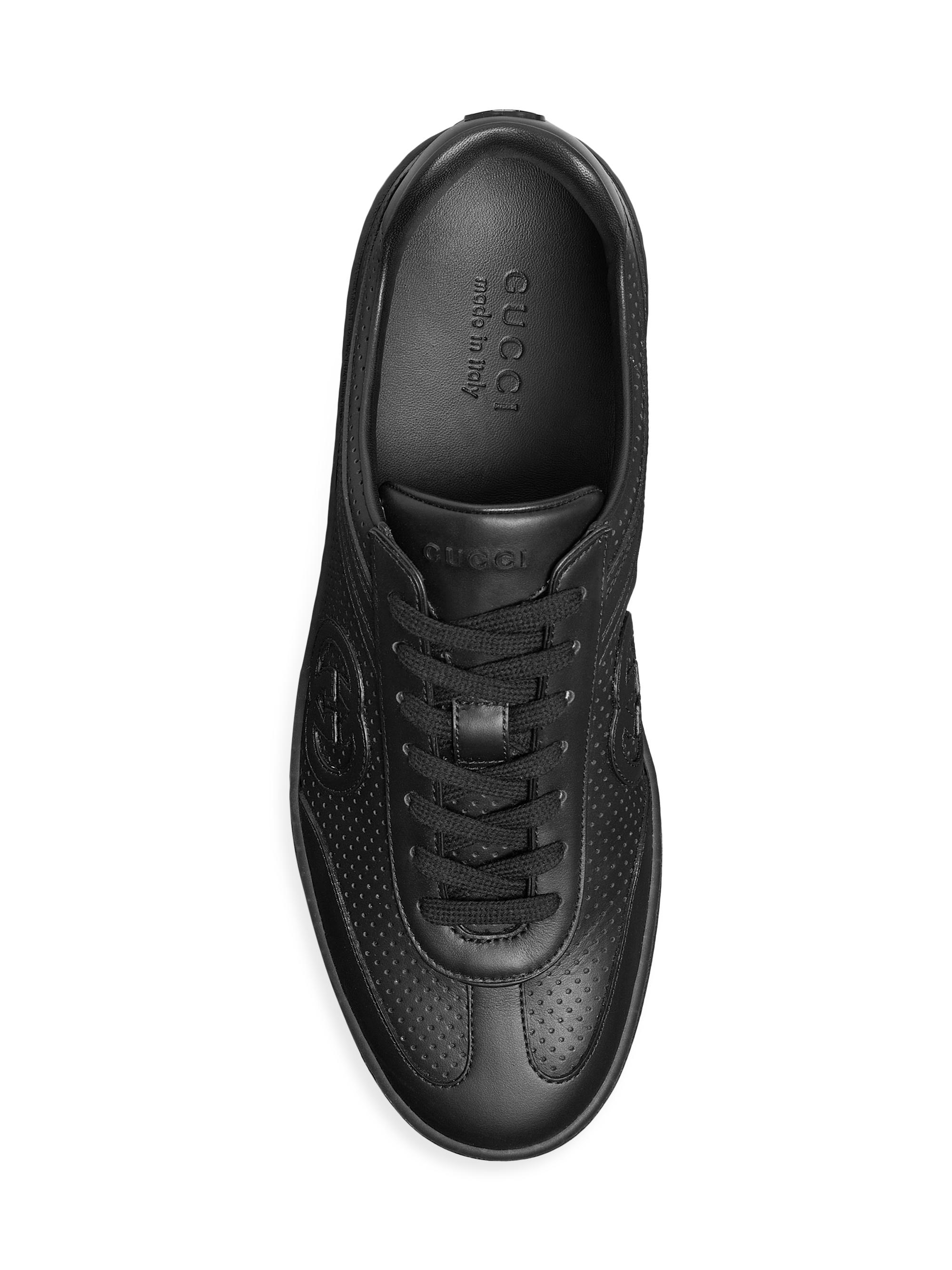 Gucci G74 Retro Leather Sneakers | Saks Fifth Avenue