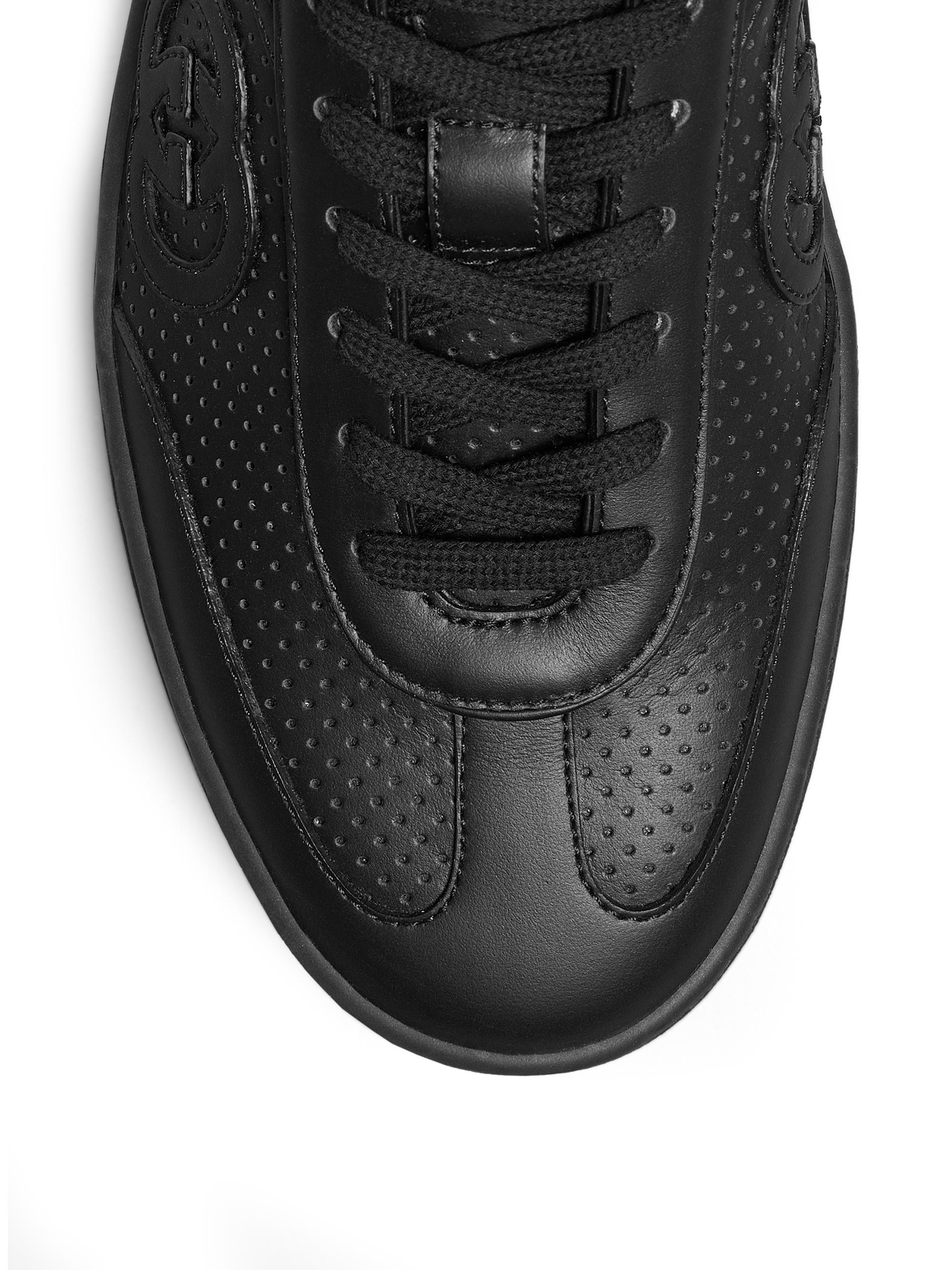 Gucci G74 Retro Leather Sneakers | Saks Fifth Avenue