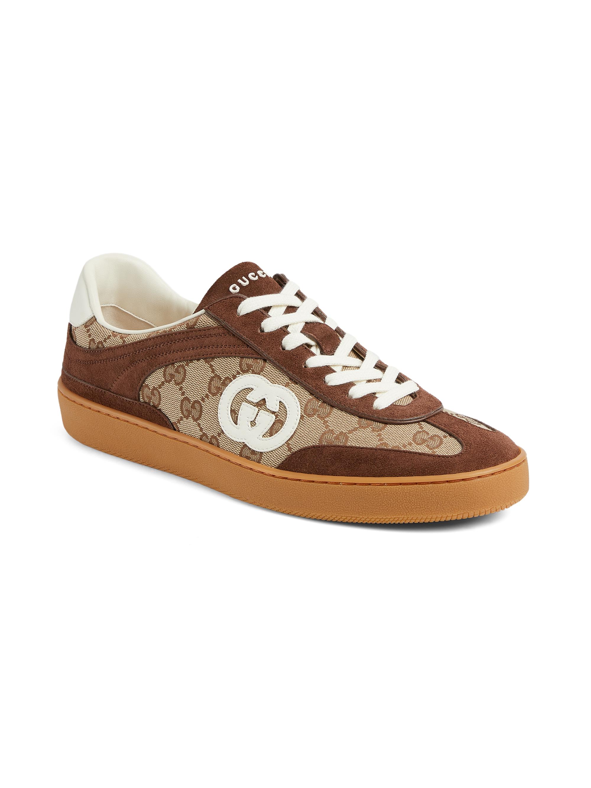 Gucci G74 GG Canvas & Suede Sneakers | Saks Fifth Avenue