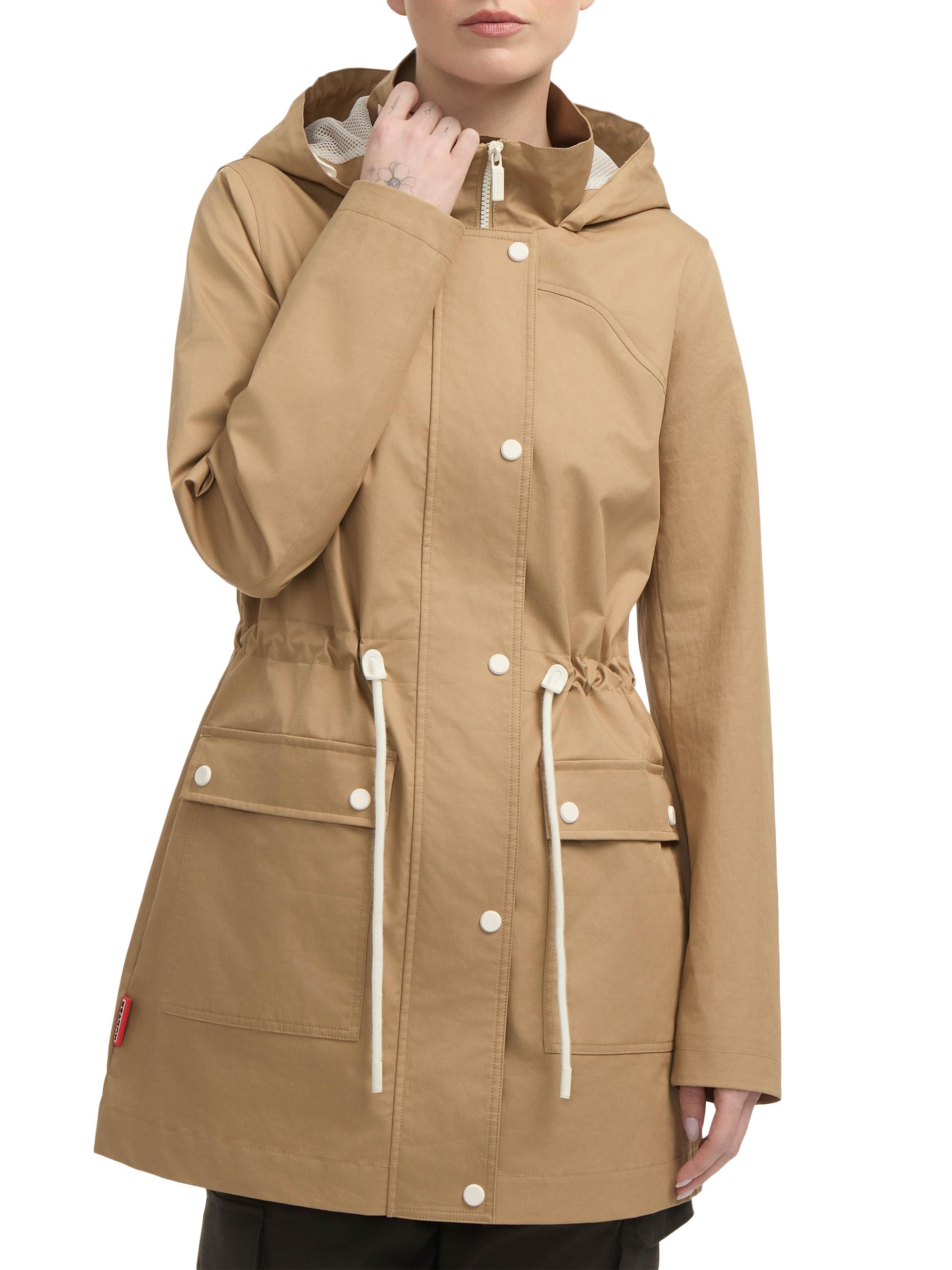 Hunter Women's Ariel Hooded Drawstring Cotton Jacket - British Tan