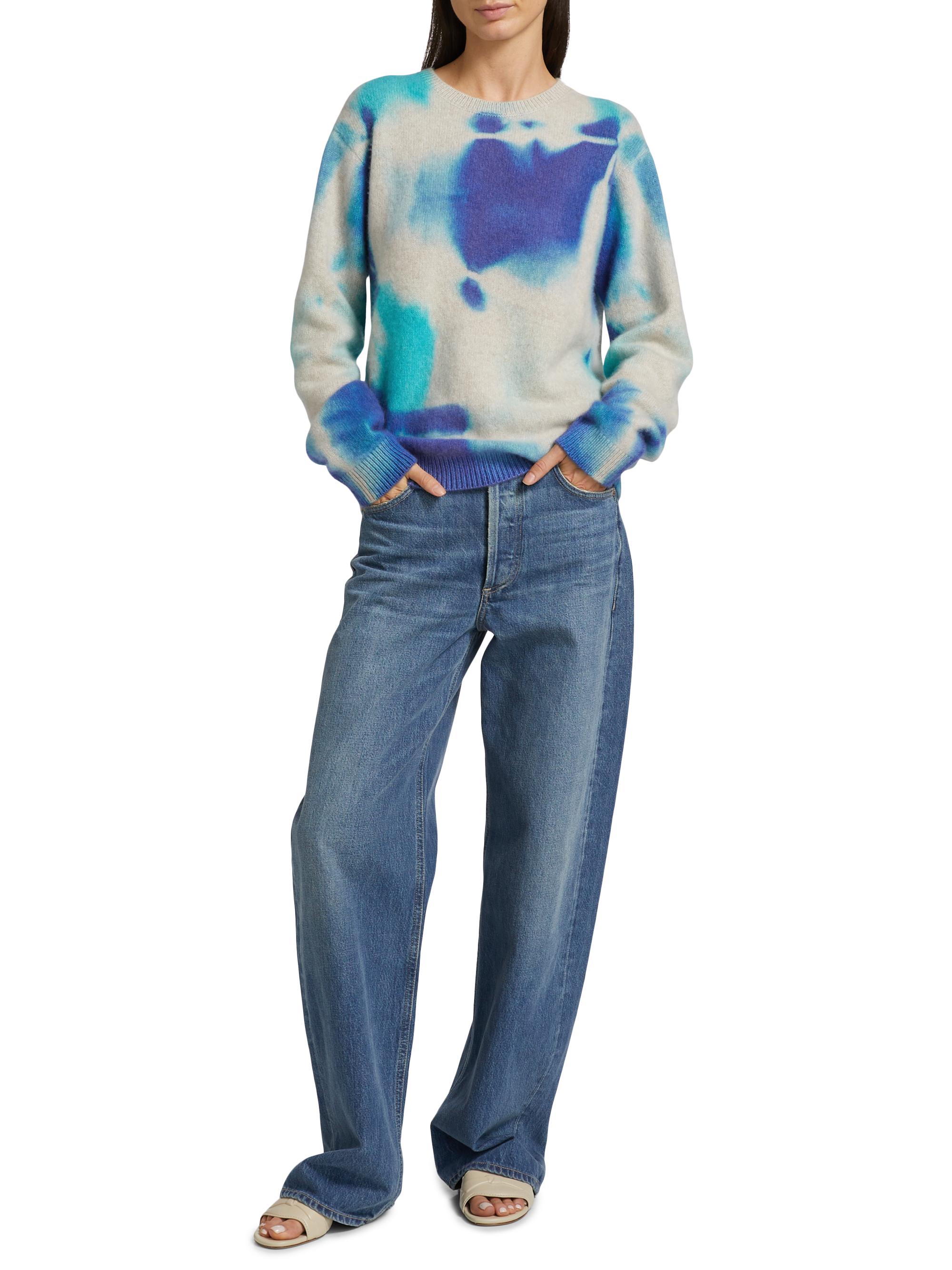 The Elder Statesman Rorschach Malibu Dyed Cashmere Sweater | Saks