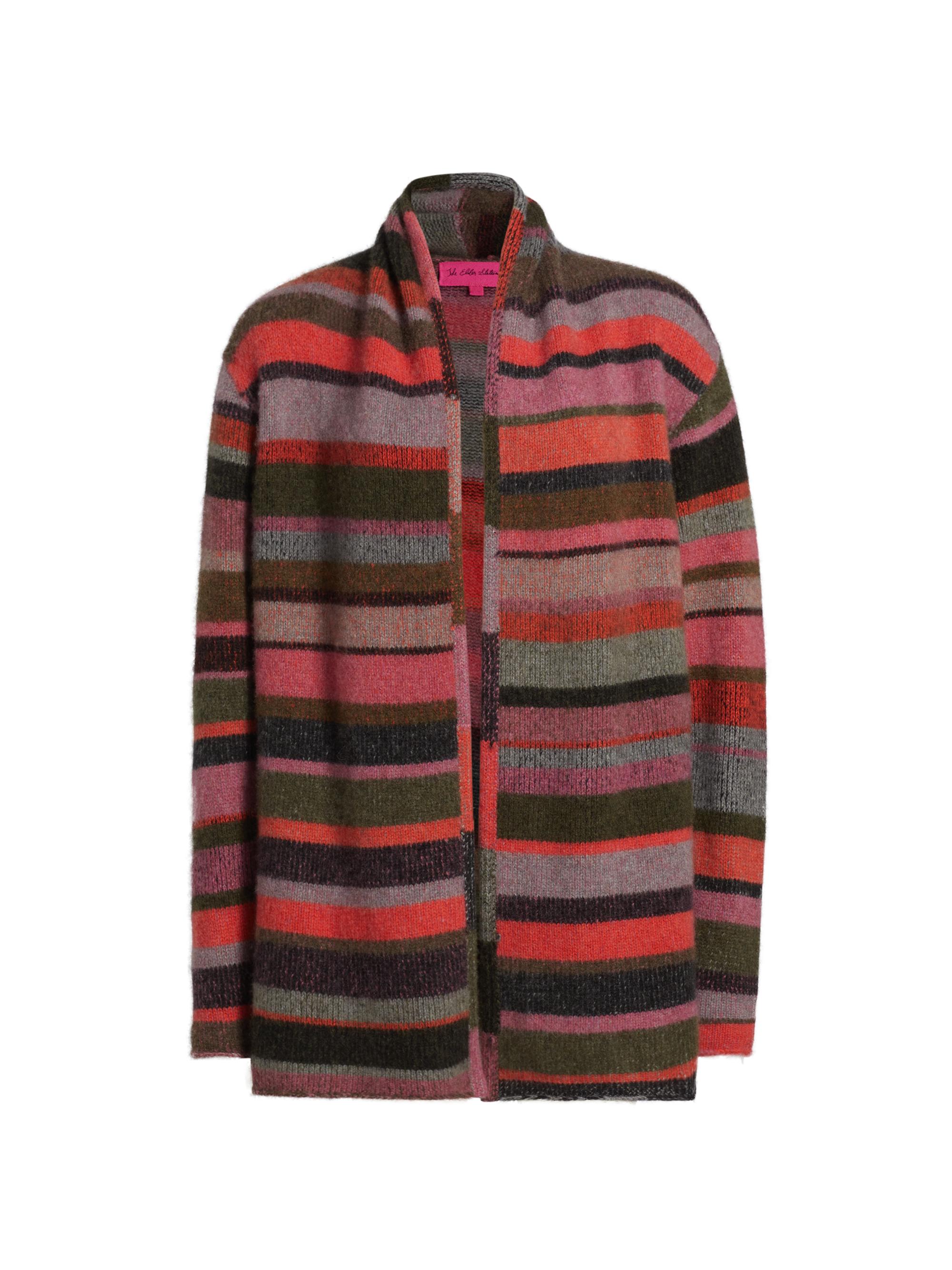 The Elder Statesman Women's Striped Italy Smoking Cardigan